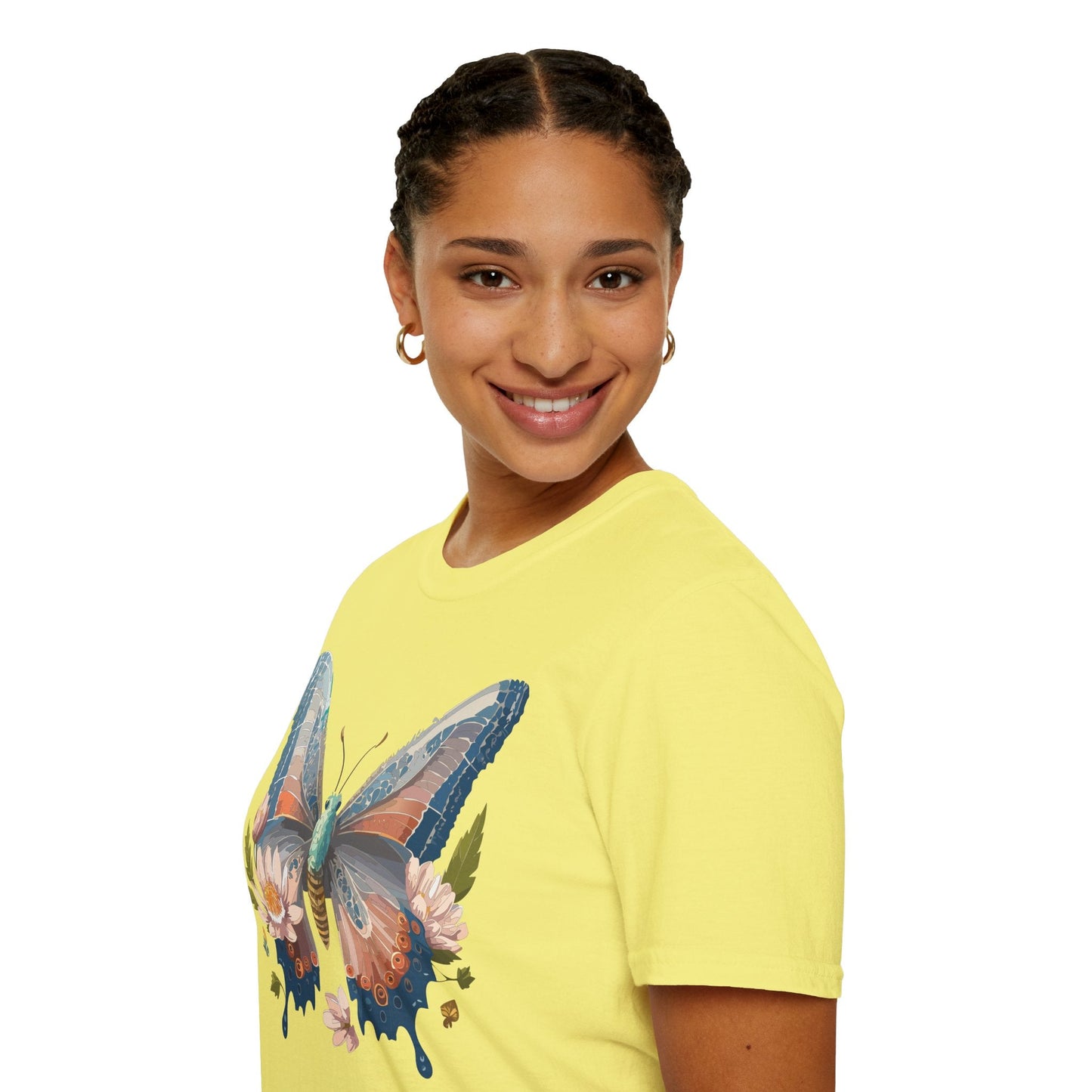 Butterfly Shirt Unisex T Shirt Monarch Design Softstyle 64000 Ring Spun Cotton Tee