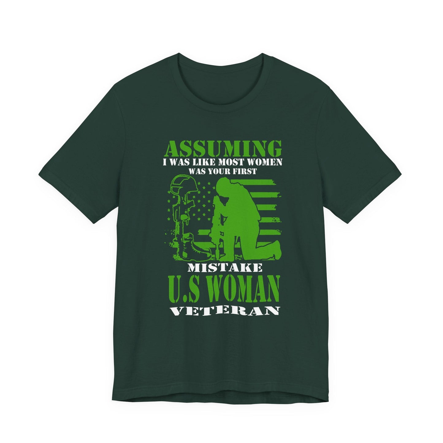 Army Veteran Patriotic Graphic Design Unisex Cotton T-Shirt v45