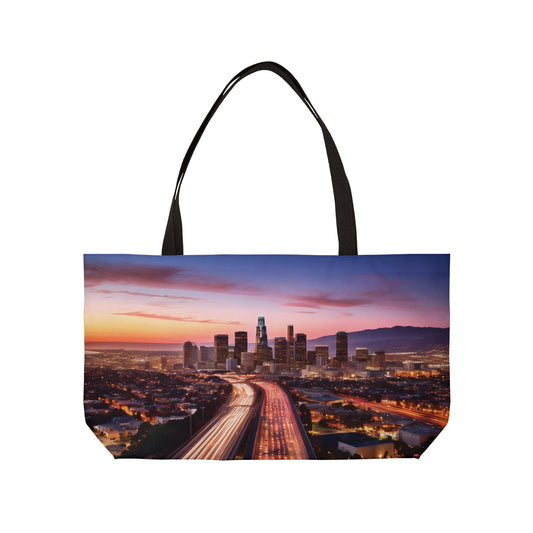 Los Angeles Print Bag High-Quality 100% Spun Poly 24x13 Canvas Art Bag C-05