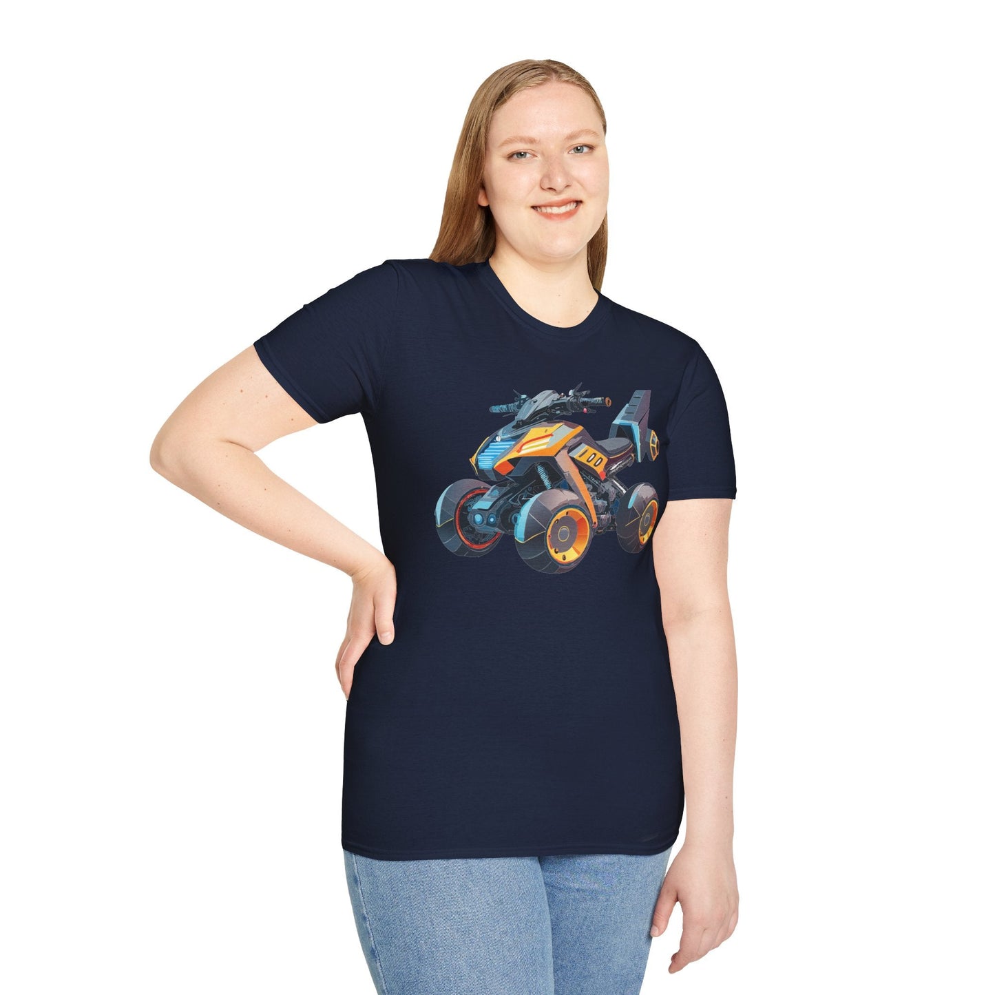 Bike Graphic Unisex Cotton Motorcycle Art Design Tee 6