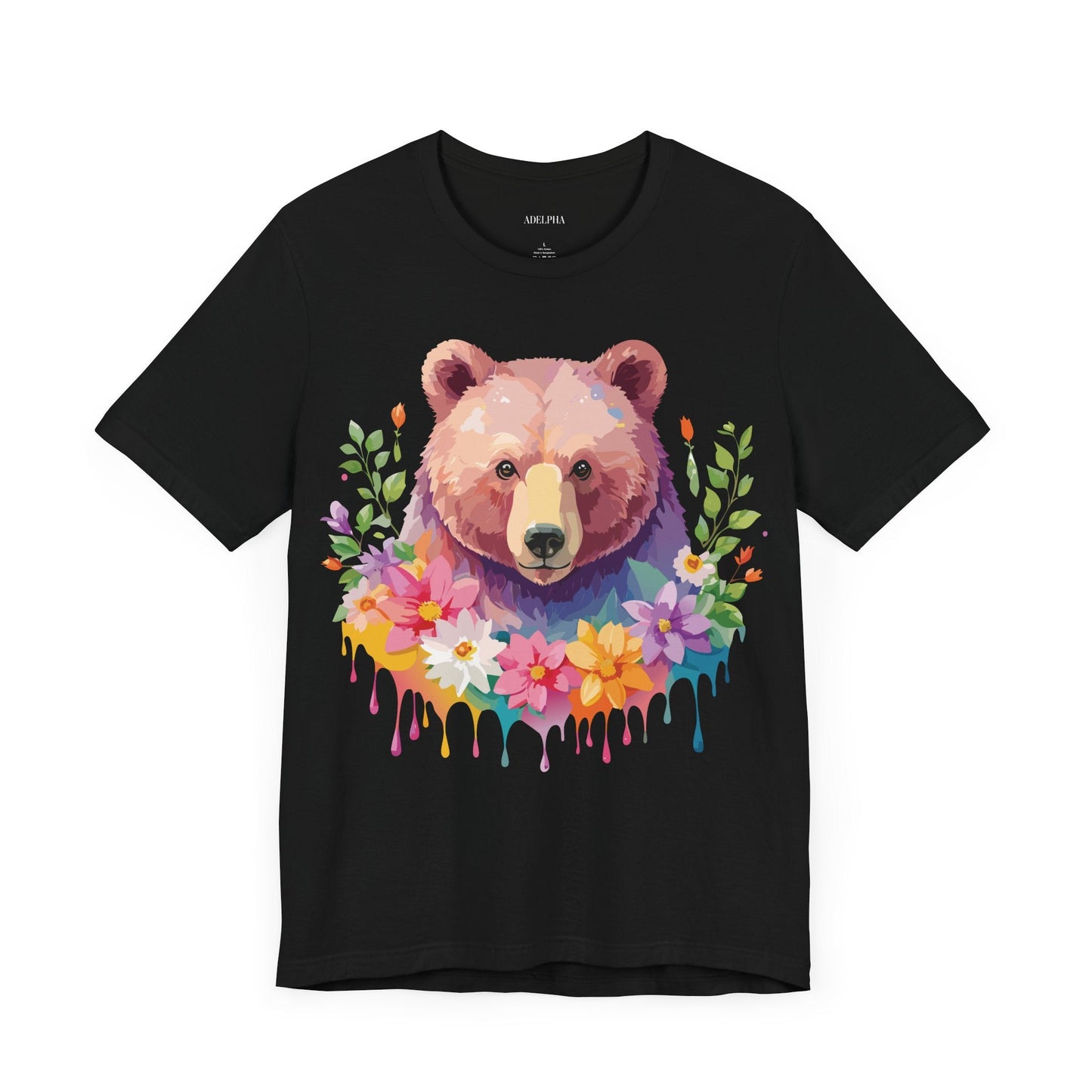 Bear Graphic T Shirt By Adelpha Unisex Short Sleeve Art Design Tee