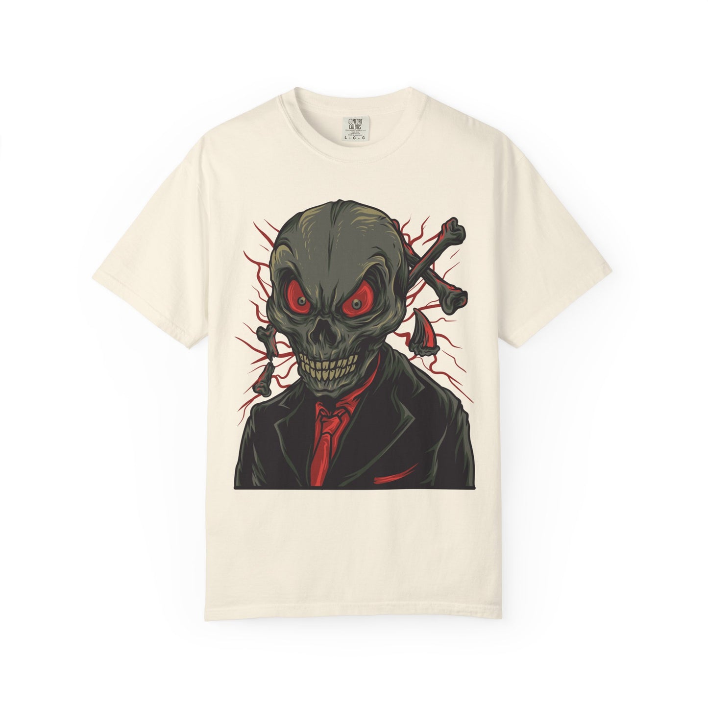 Camiseta unisex de algodón con calavera 