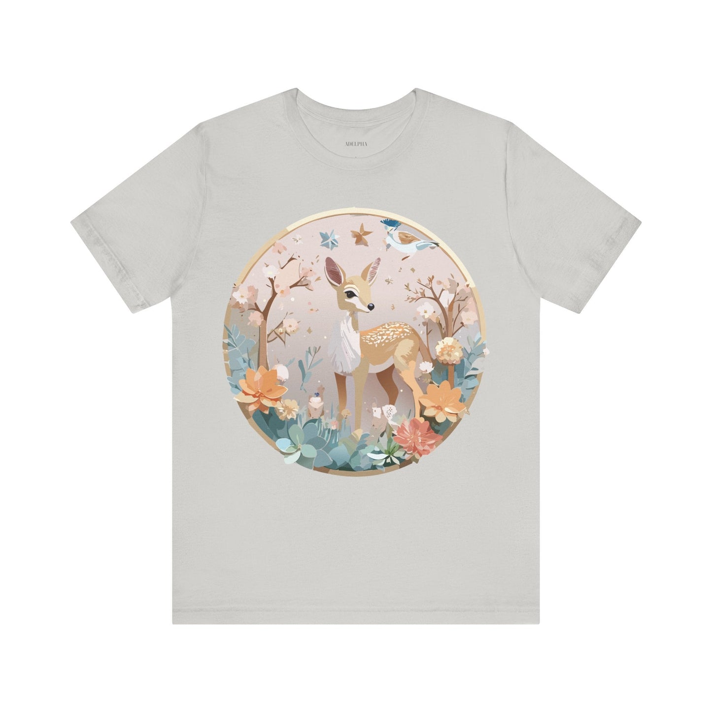 Medallion Graphic Unisex 100 Cotton Vintage Animal Medal Artwork Tee 9
