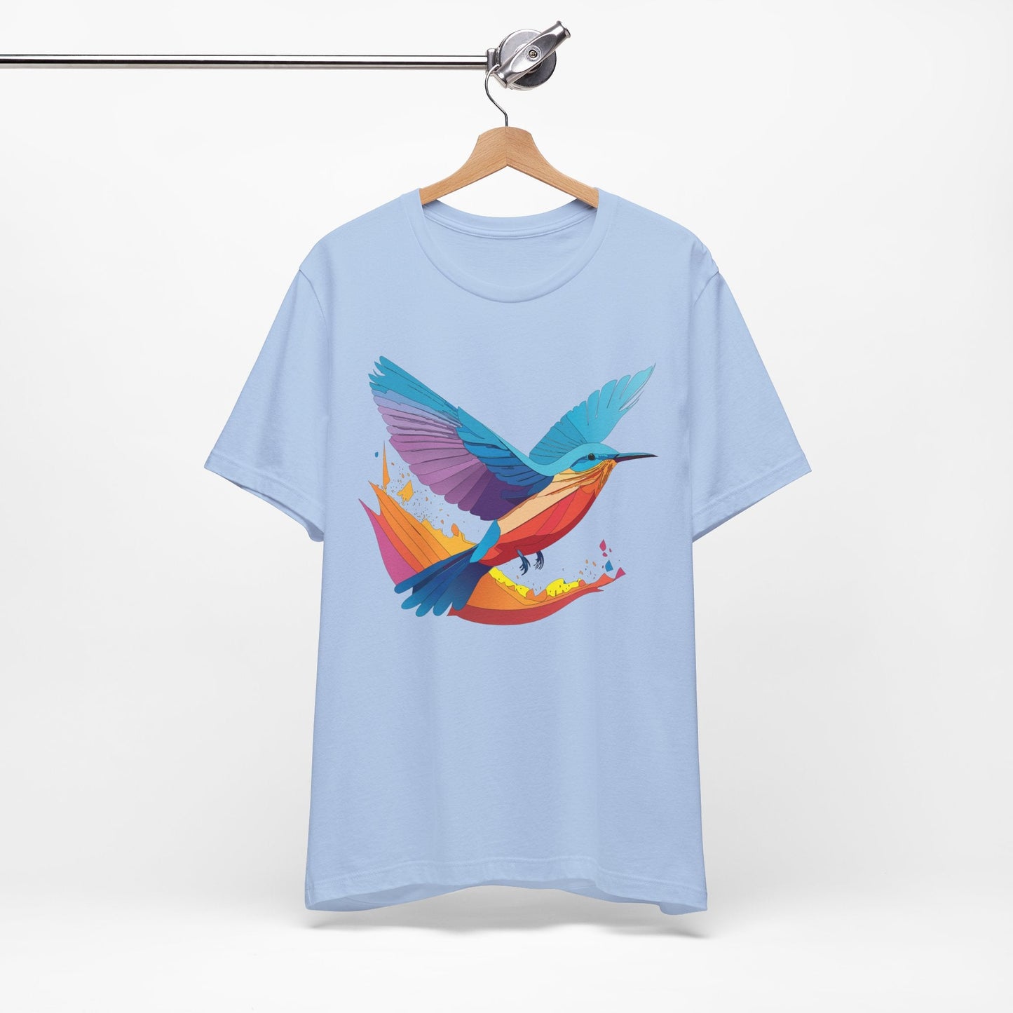 Unisex Animal Shirt Art Design Tee With Wild Animals Print Soft Comfortable Short Sleeve Tee