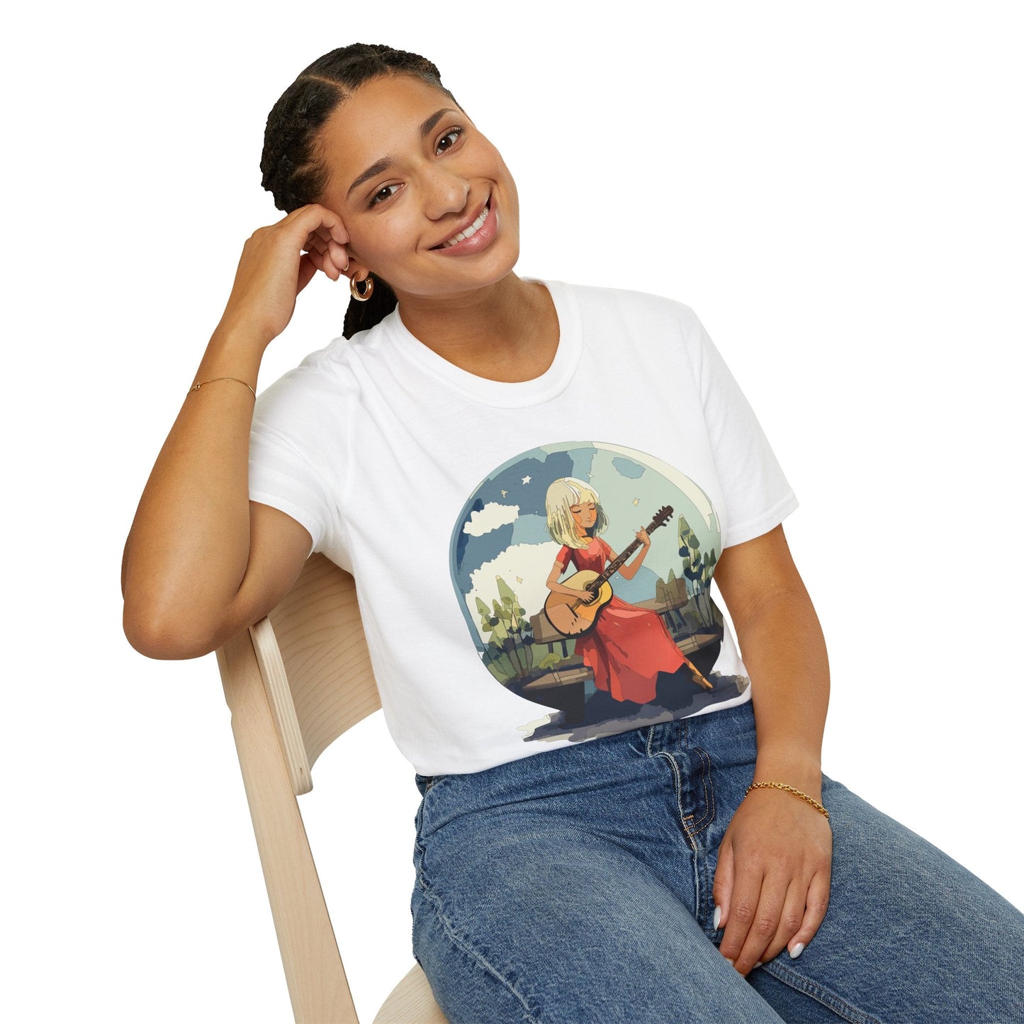 Womens Graphic T Shirts Art Design Shirt Unisex Softstyle Cotton Tee Quality Comfort Everyday Style