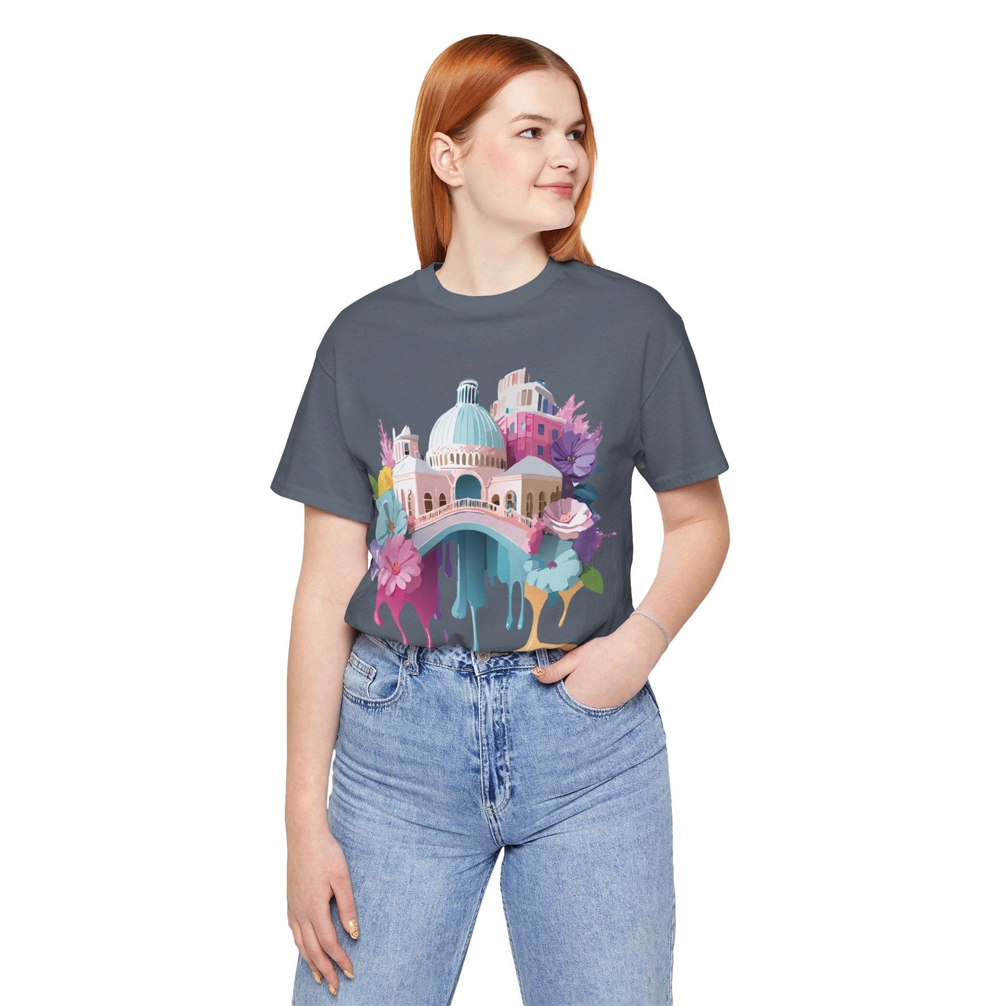 Venice Tourist Graphic Tee Unisex Jersey Short Sleeve Vintage Inspired Artwork Adelpha