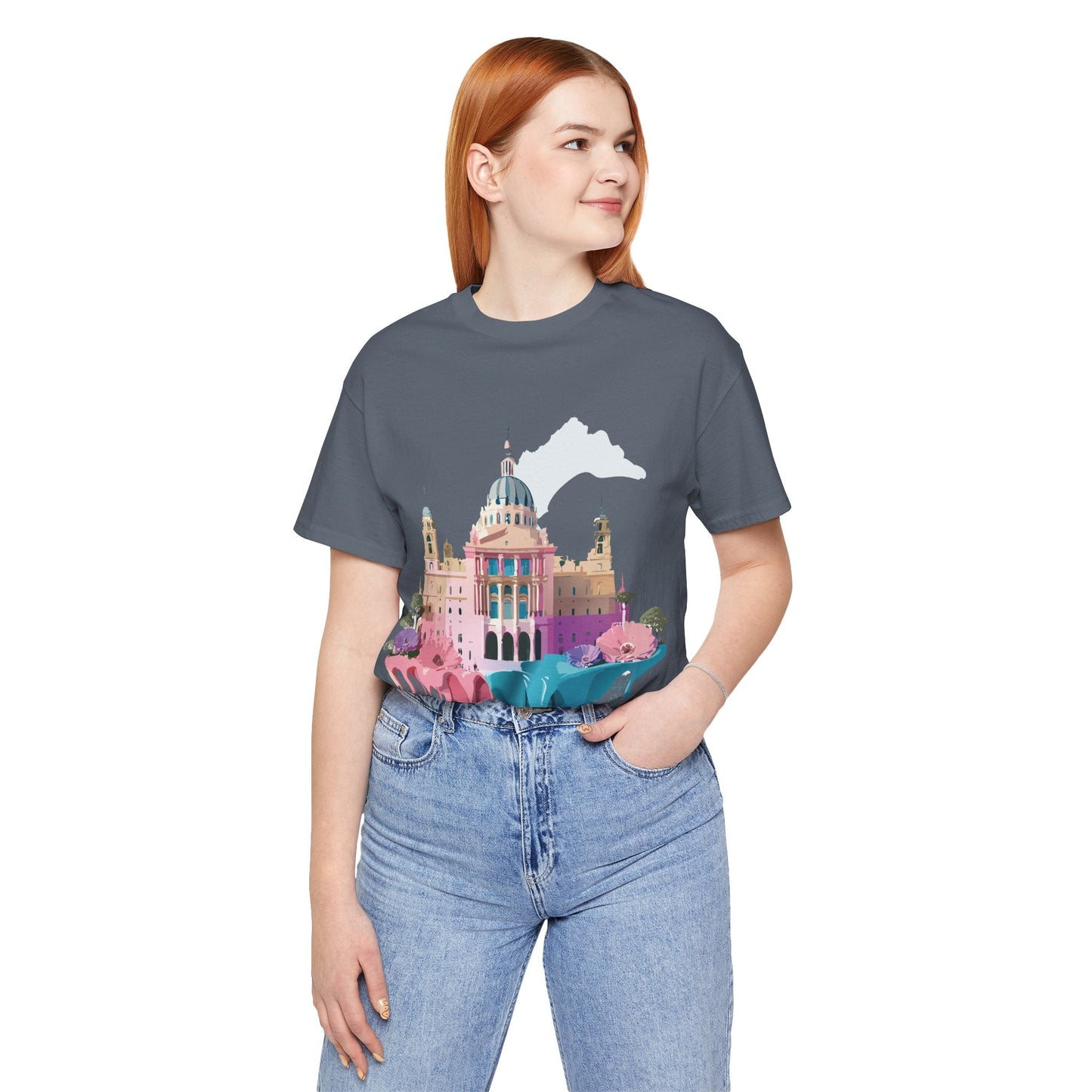 Adelpha Unisex Graphic Tee Madrid Tourist Shirt Vintage Inspired Art Design By Adelpha