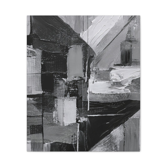 Black Abstract Painting Print Canvas 20x24,20x30,24x30, 24x32,24x36,30x40, 32x48,36x48,40x60 Pine-Wood Inner Frame ABS-18