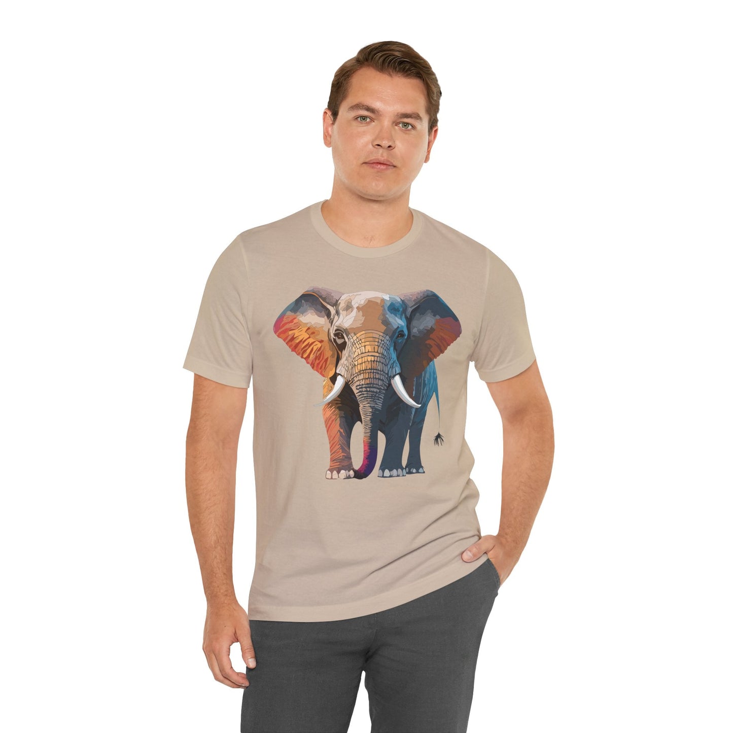Unisex Animal Shirt With Animals Art Design Graphic Tee Short Sleeve Wild Animals