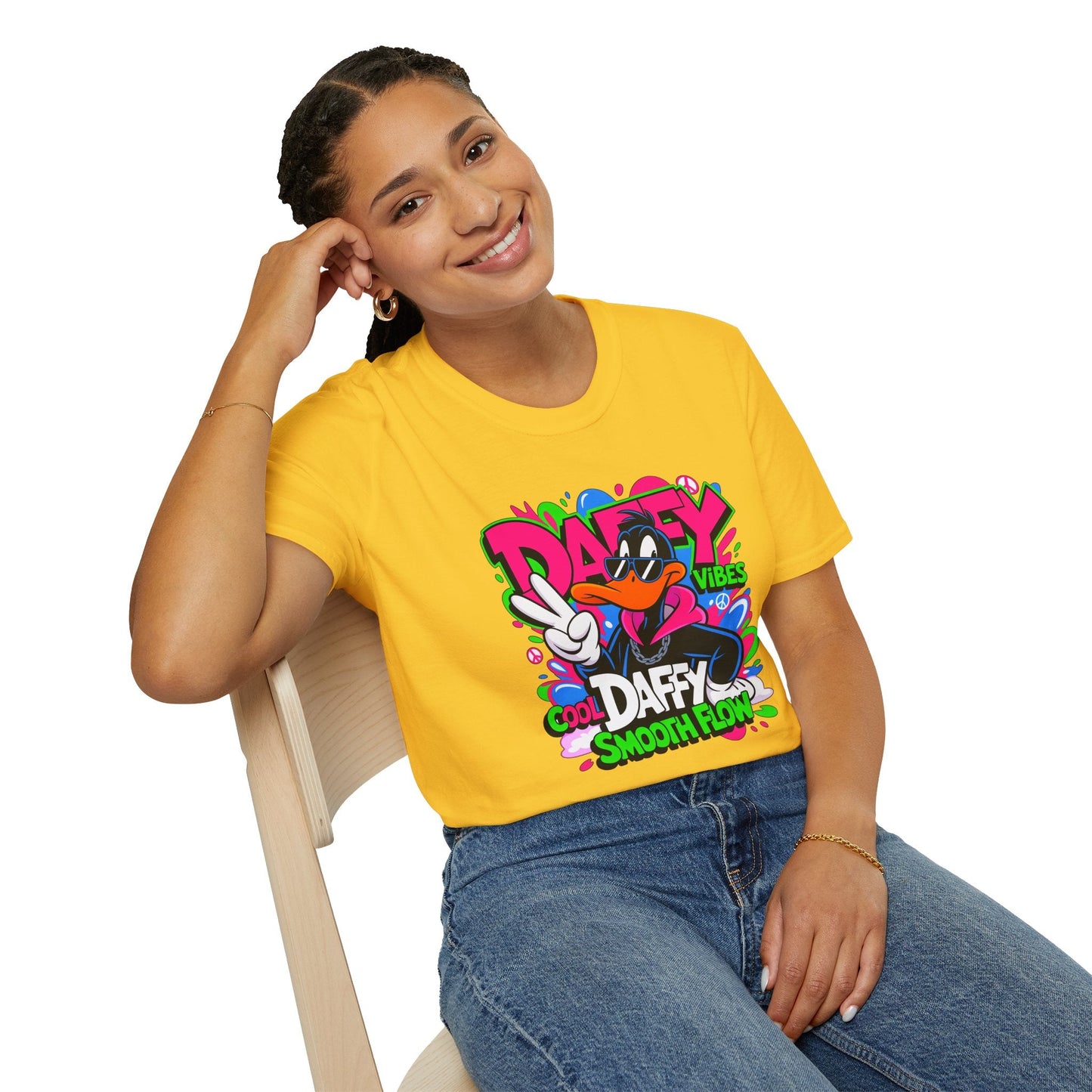 Unisex Cartoon T Shirt With Funny Animals Design Animation Tee Made From Softstyle Cotton