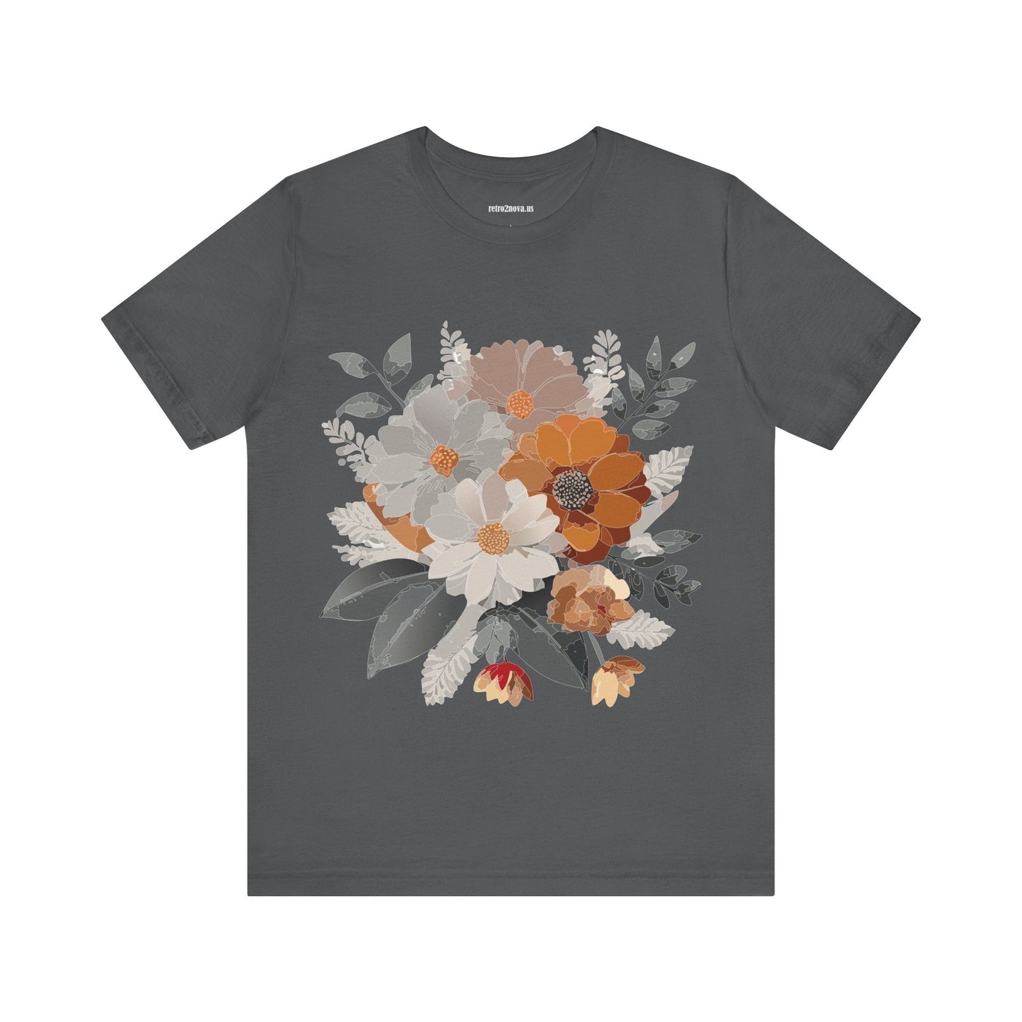 Flowers Shirt Floral Shirt Unisex Tee Lightweight Jersey Short Sleeve Floral Print Free Shipping