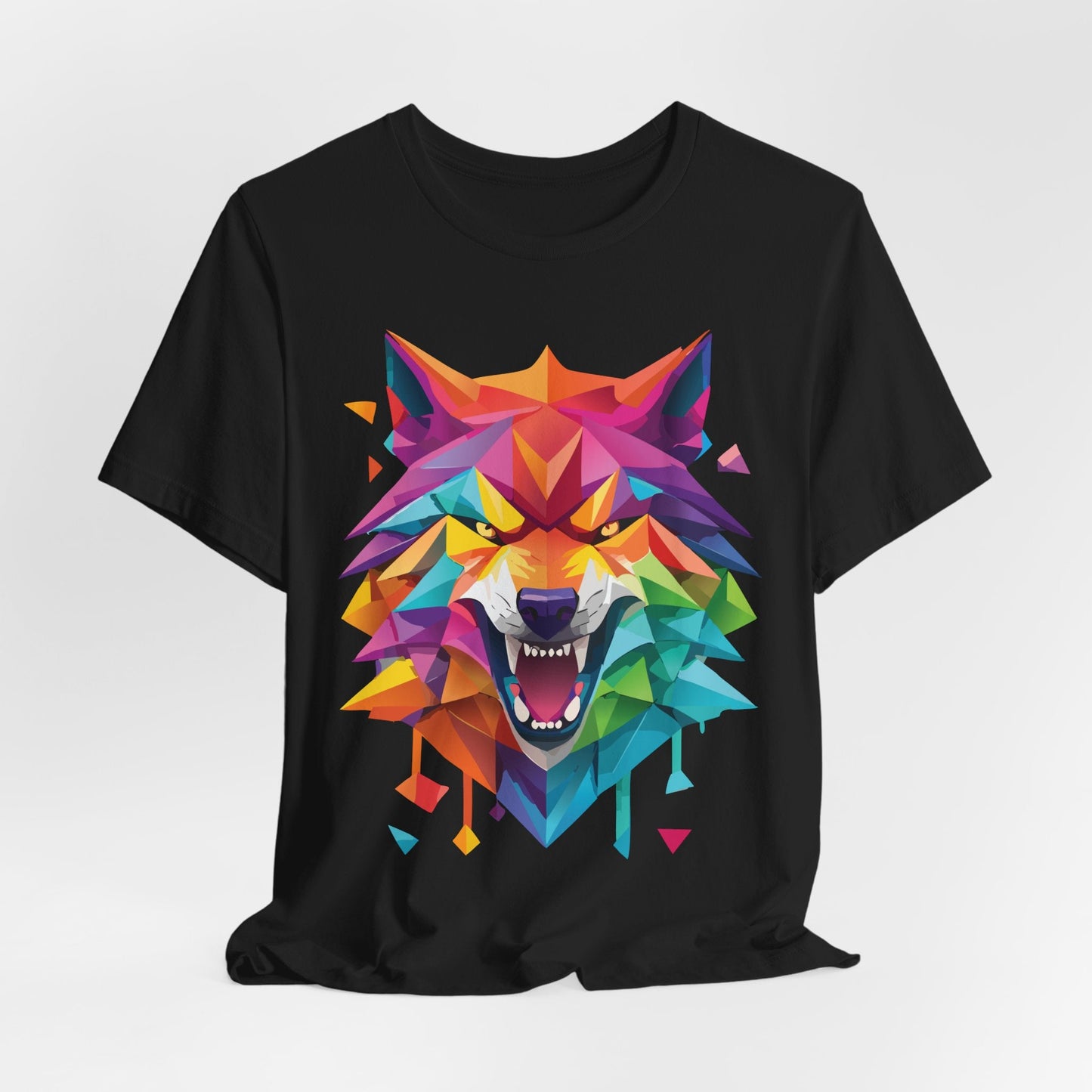Unisex Animal Shirt With Art Design And Wild Animals Print Tee Short Sleeve Premium