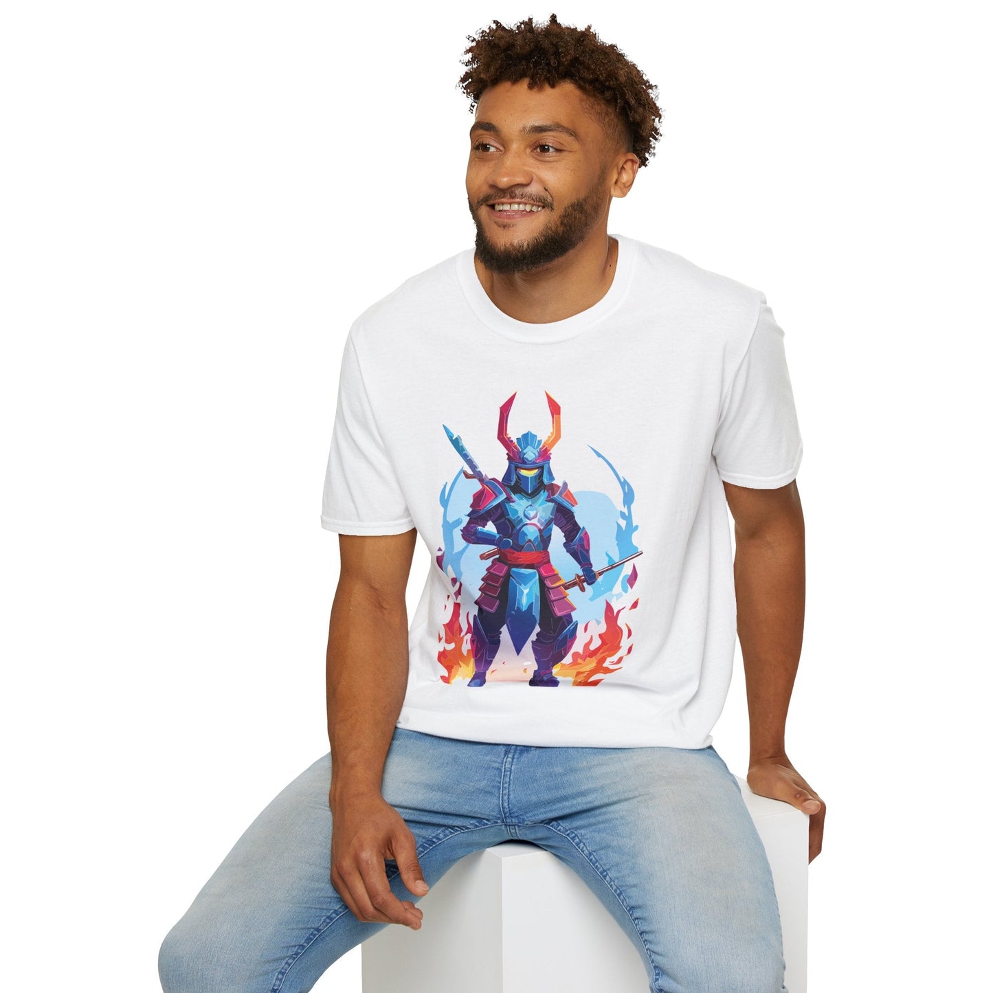 Samurai Shirt Unisex T Shirt 100 Percent Ring Spun Cotton Softstyle Tee Gildan 64000