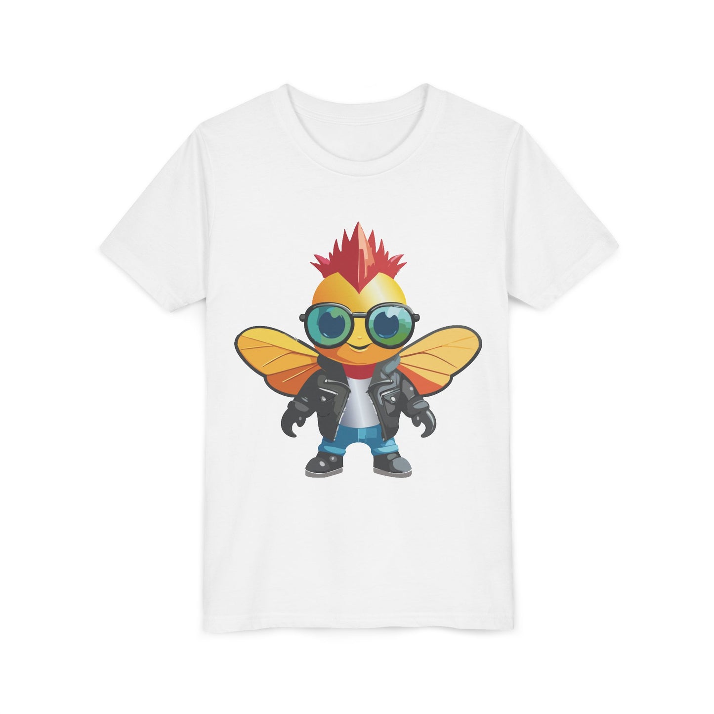 Cool Cartoon Fly Youth Short Sleeve Tee - Fun Graphic T-Shirt for Kids (9-14)