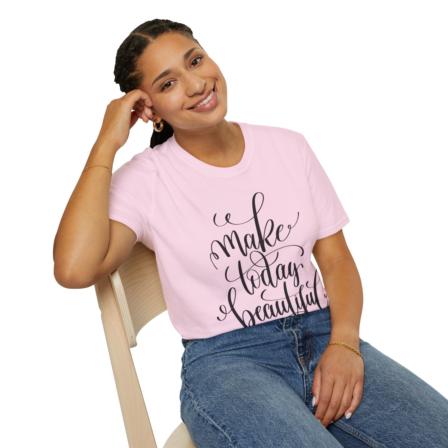 Positive Slogan T Shirt Unisex Softstyle Gildan 64000 With Positive Words And Good Quotes Art Tee