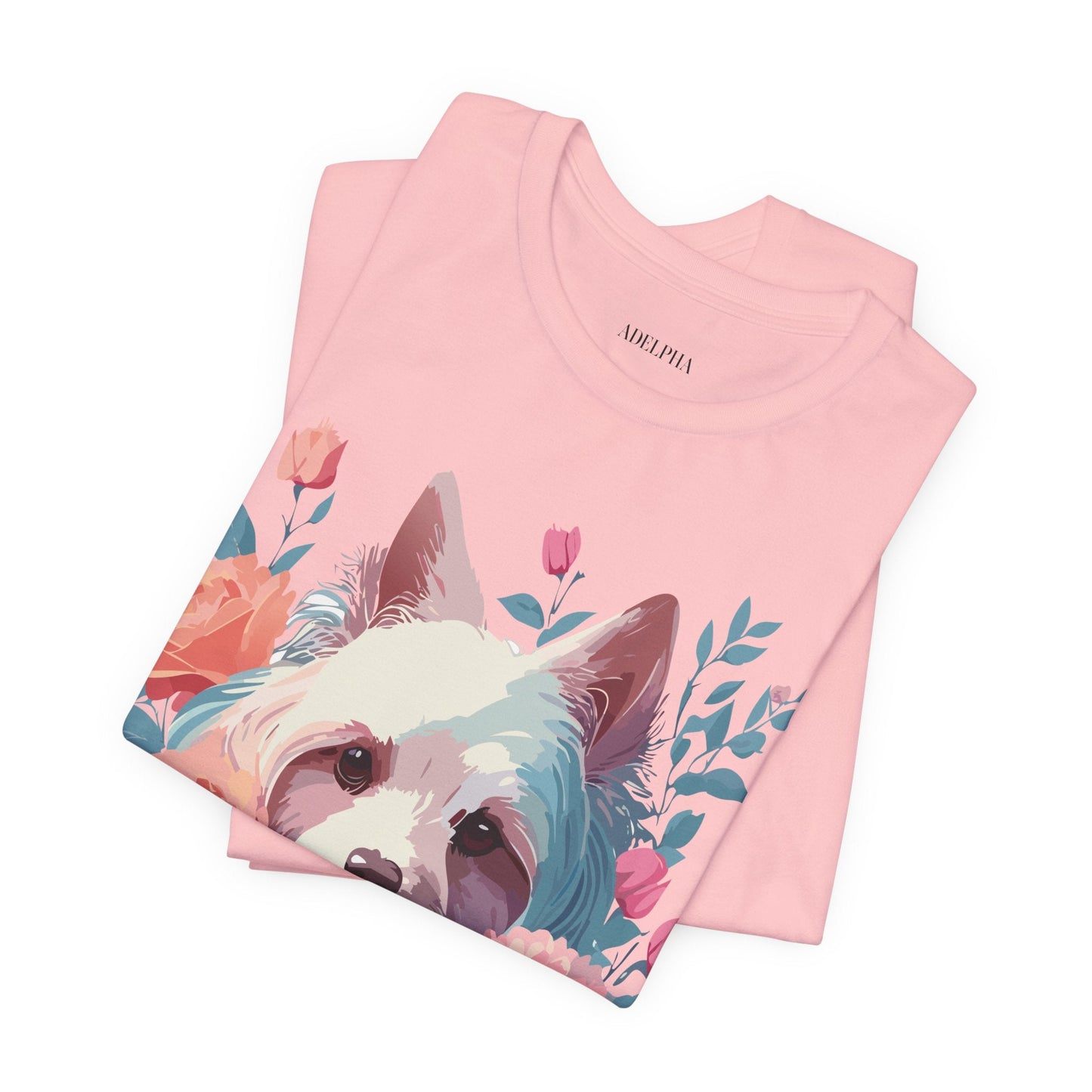 Adelpha Unisex Graphic Dog Shirt Short Sleeve Tee With Vintage Inspired Artwork Design