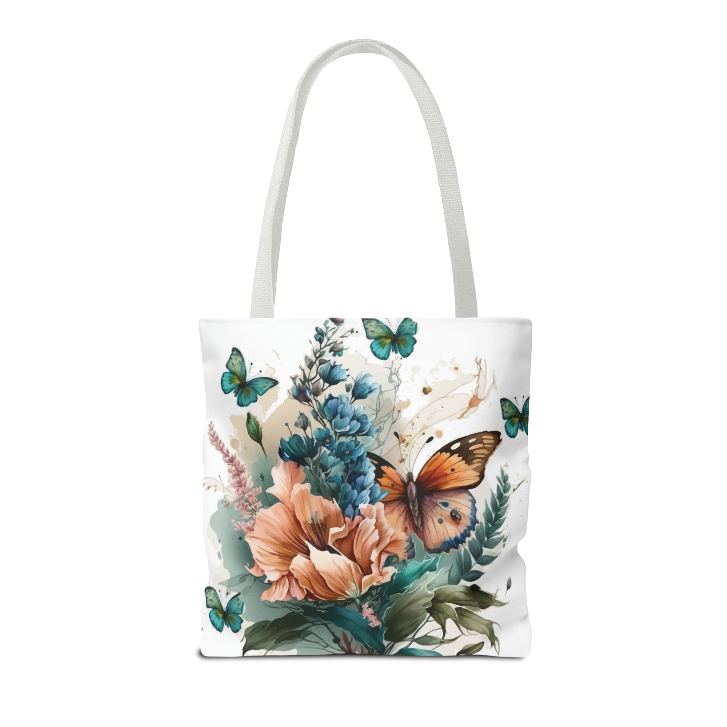 Canvas Bag with Butterfly Prints