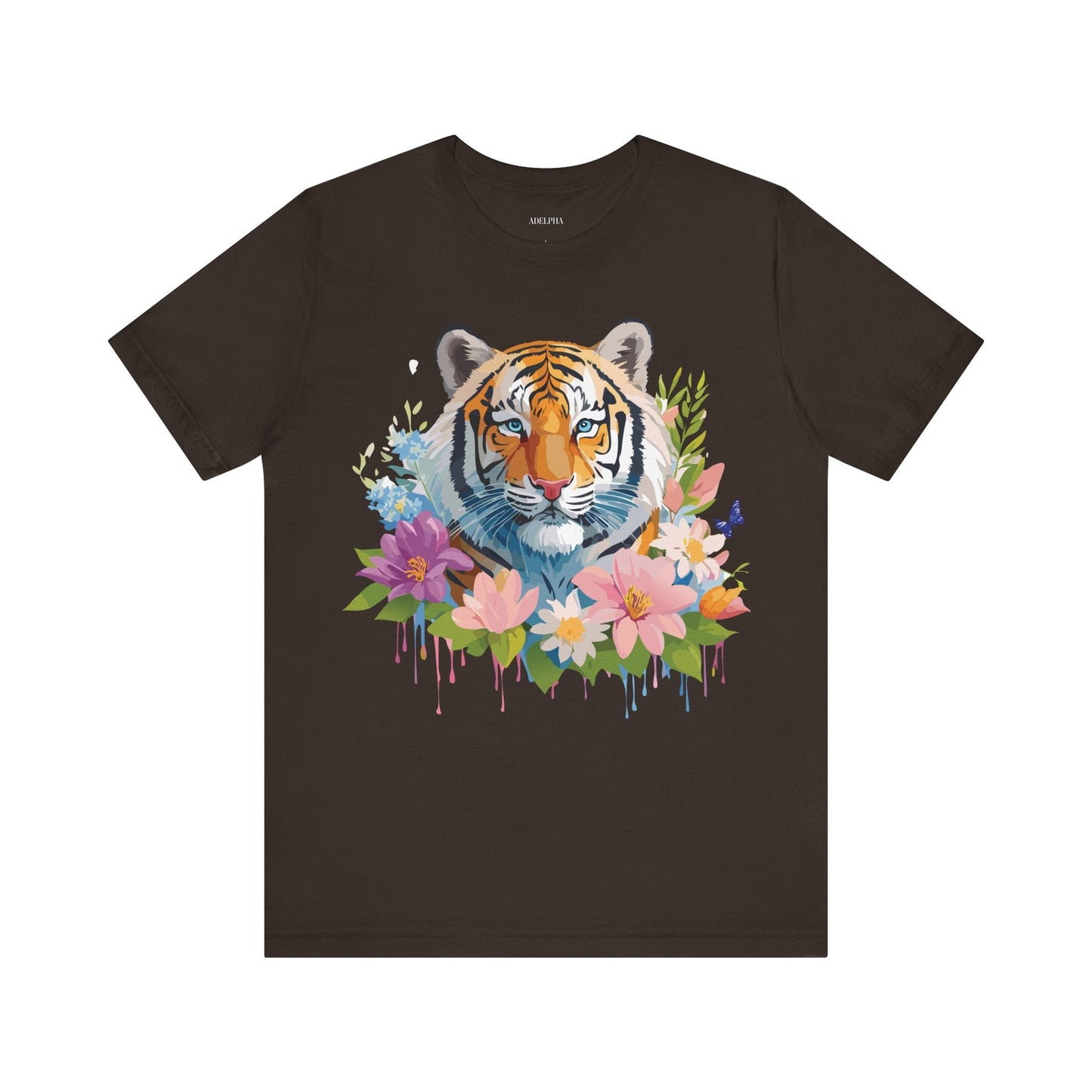 Tiger Graphic Tee Unisex Vintage Inspired Shirt By Adelpha Premium Short Sleeve Edition