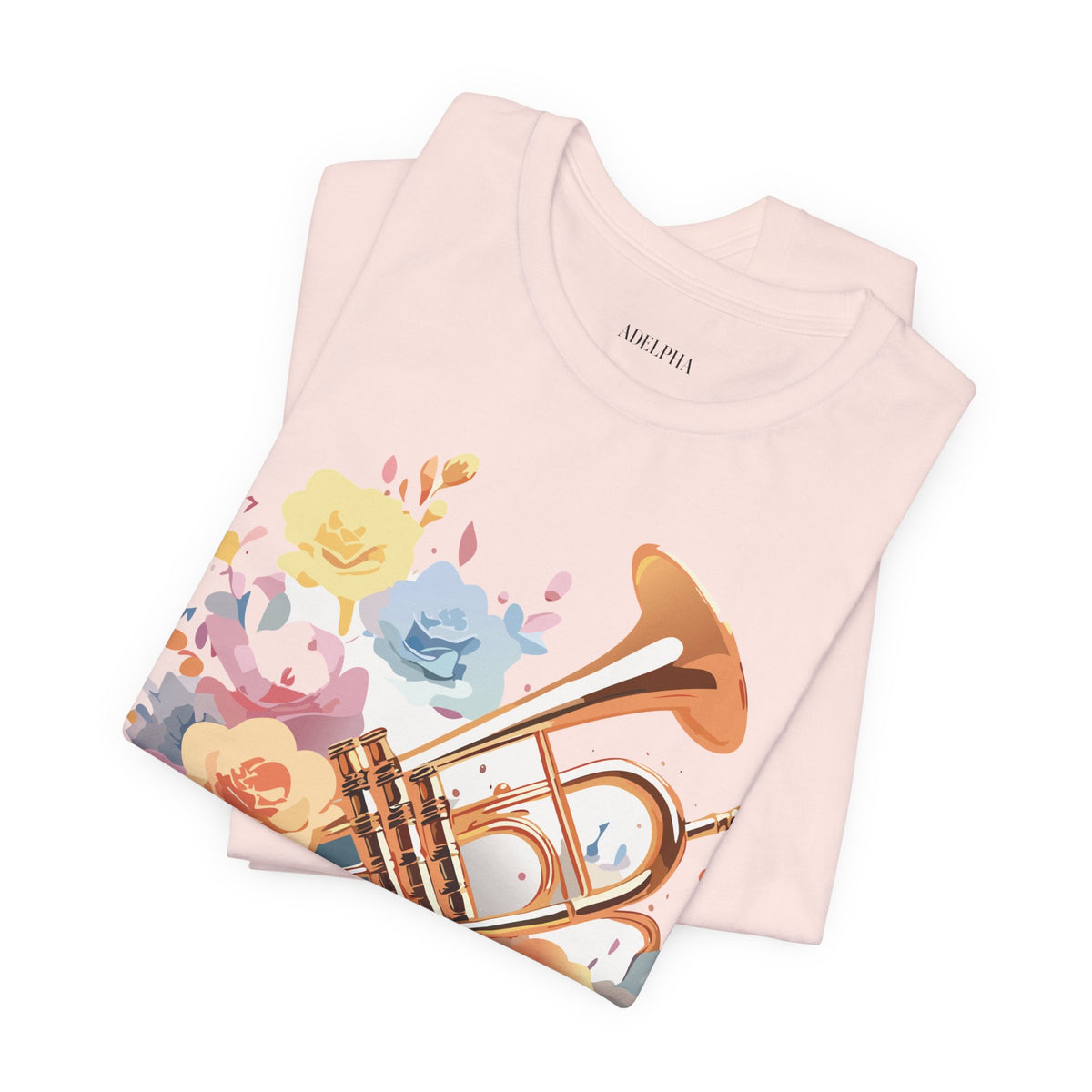 Music Graphic Unisex Cotton Bella+Canvas Tee with Art Design m158