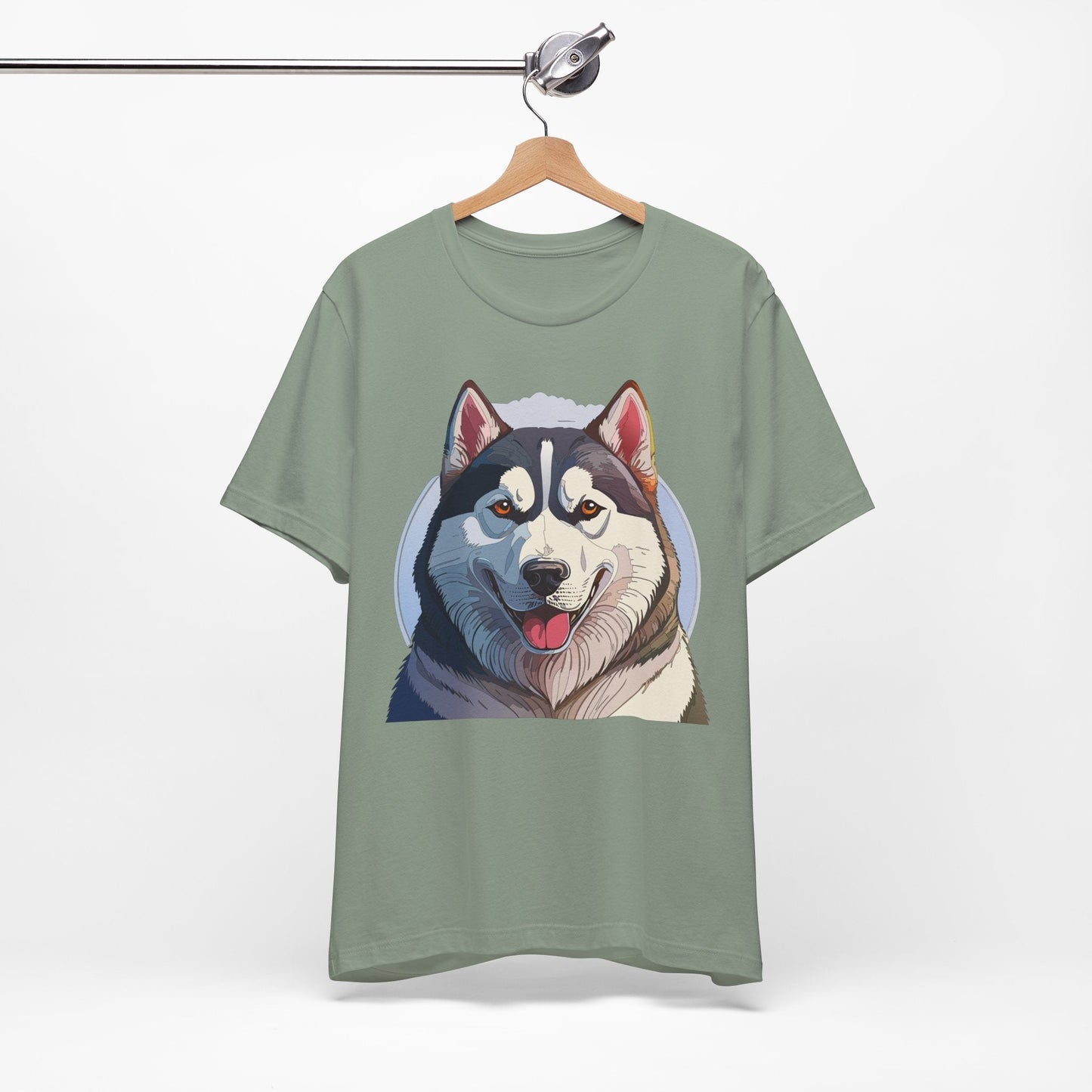 Unisex Animal Shirt Art Design Tee With Wild Animals Graphic Print Short Sleeve Style