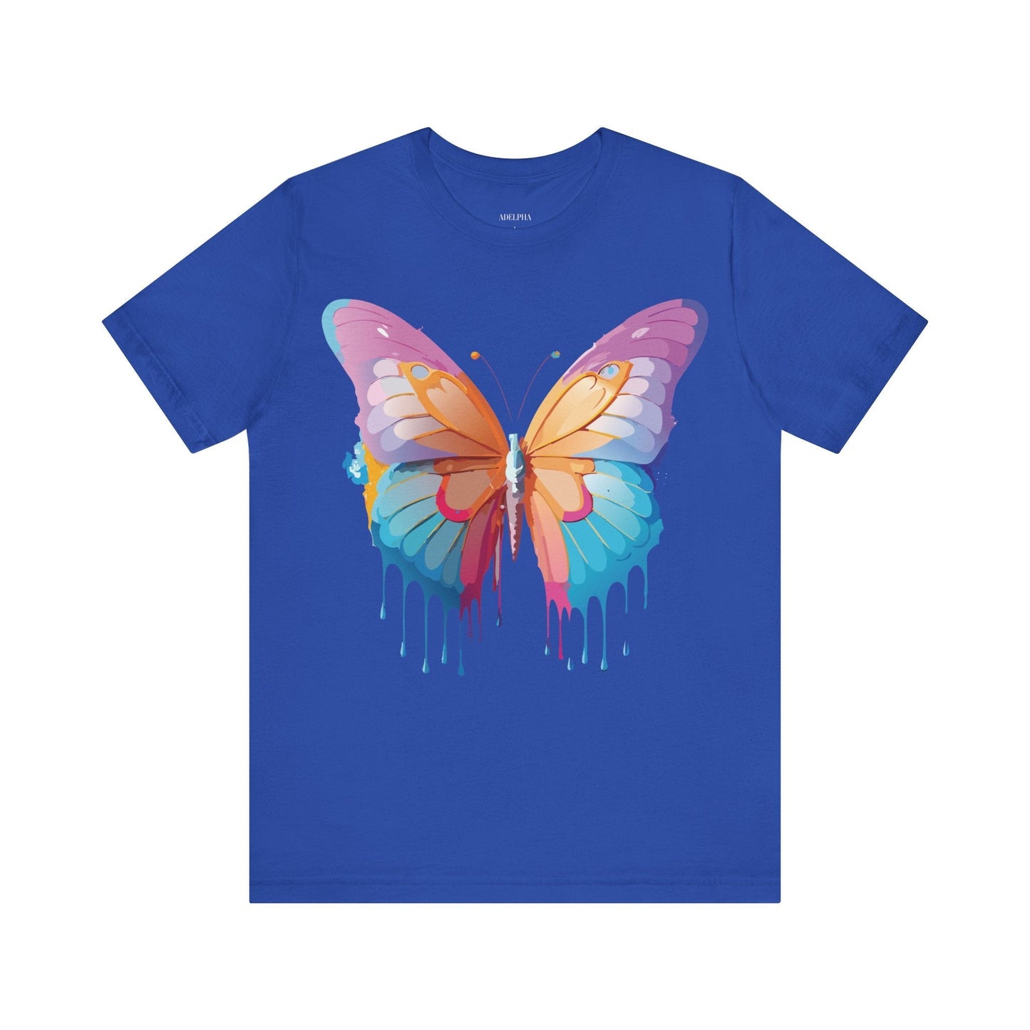 Butterfly Graphic Unisex 100 Cotton Lightweight Vintage Design Jersey Tee 90