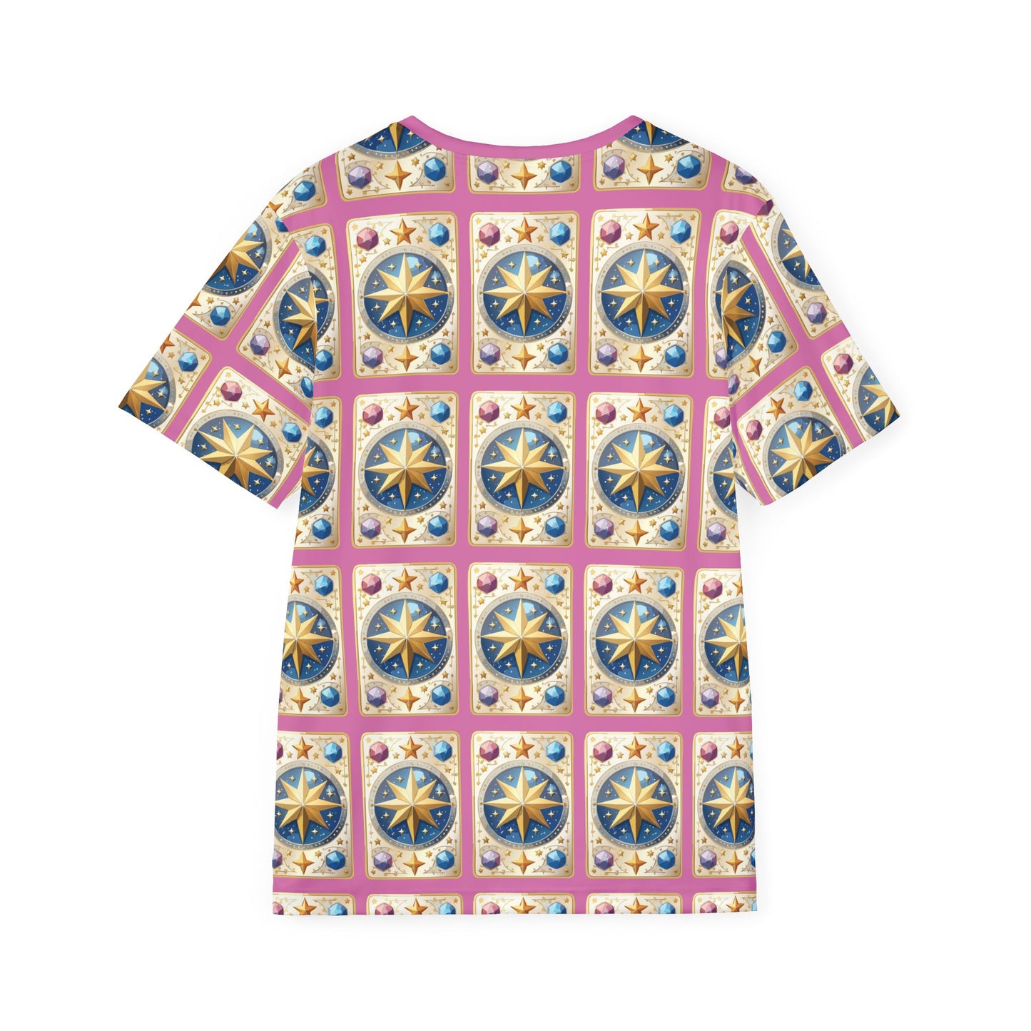 18-Card Deck Graphic T-Shirt, Art Design Poly Shirt, All Over Print Graphic Tee, Playing Cards T-Shirt, Playing Cards Tees