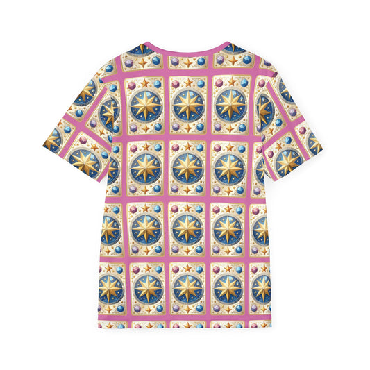 18-Card Deck Graphic T-Shirt, Art Design Poly Shirt, All Over Print Graphic Tee, Playing Cards T-Shirt, Playing Cards Tees