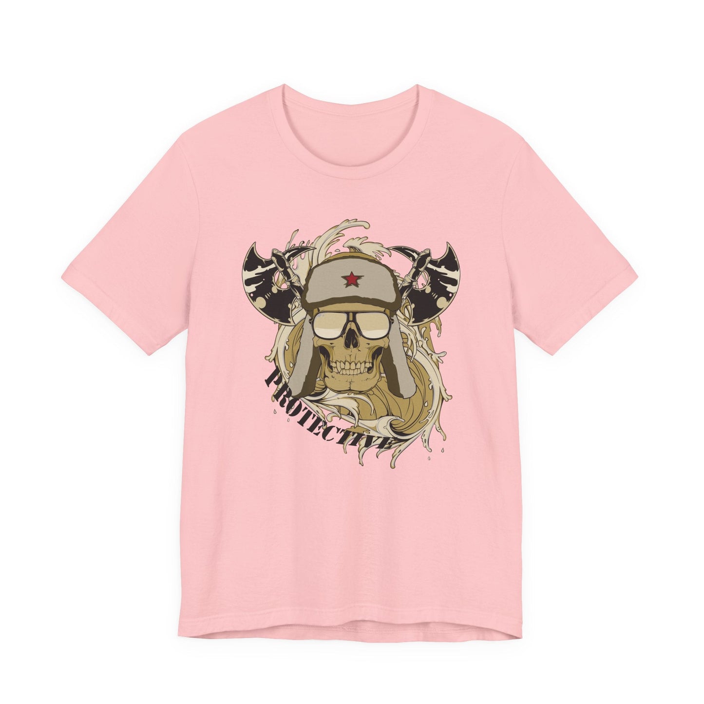 Viking Skull Graphic with Horned Helmet T-Shirt Captain Design Tee Art-41