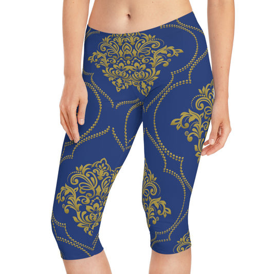 Leggings capri con estampado tradicional