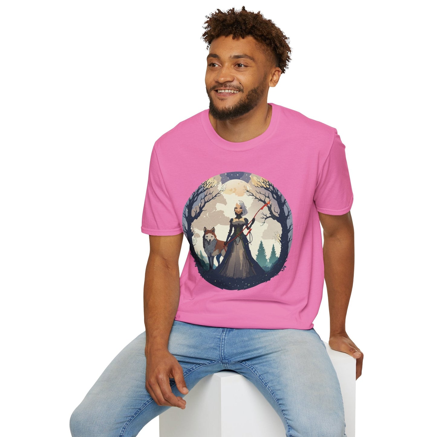 Womens Graphic T Shirts Ladies Art Design Tee Unisex Softstyle Cotton Tee Everyday Comfort