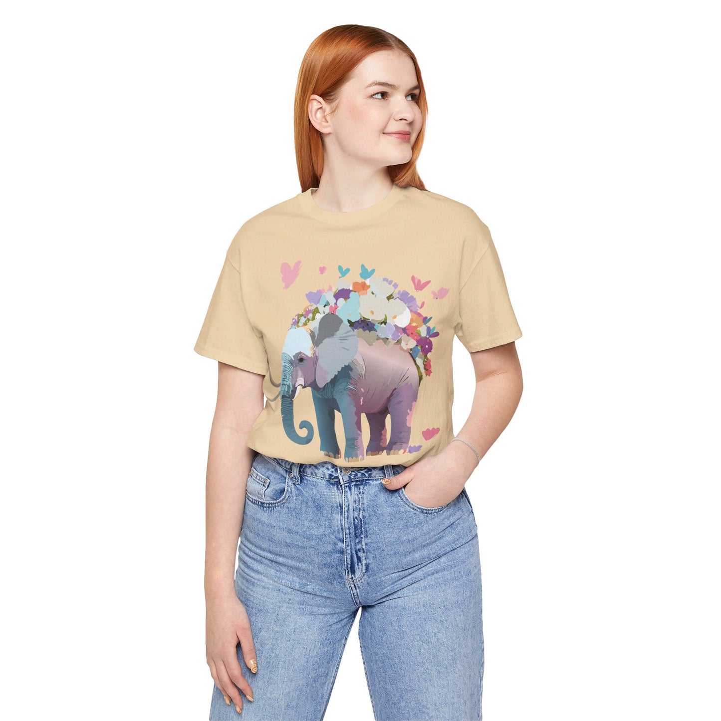 Elephant Graphic T Shirt Unisex Vintage Inspired Artwork By Adelpha Short Sleeve Tee