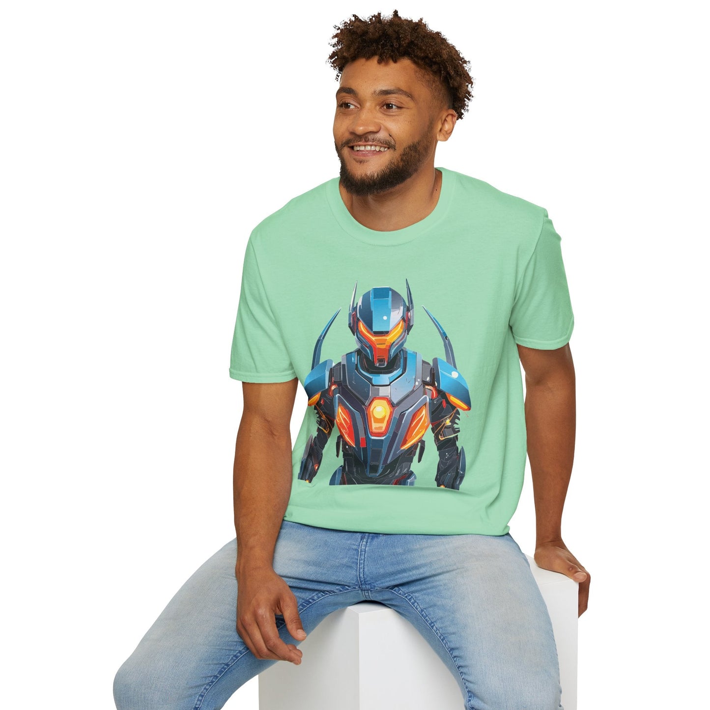 Cyborg Tee Robot Shirt Terminator Shirt Unisex Gildan Softstyle 64000 Soft Cotton Tee