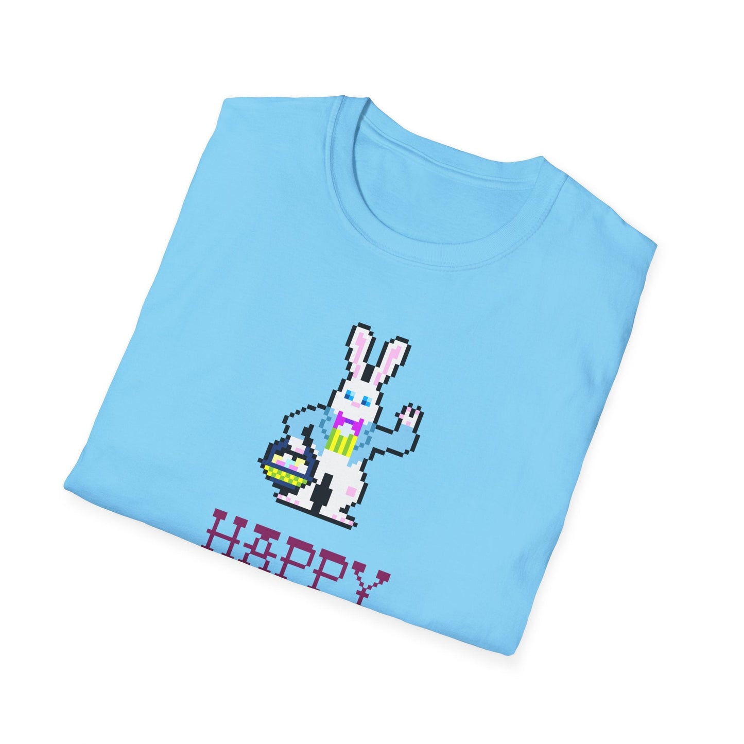 Funny Easter T Shirt With Signature And Prints Unisex Gildan Softstyle Cotton Tee Design