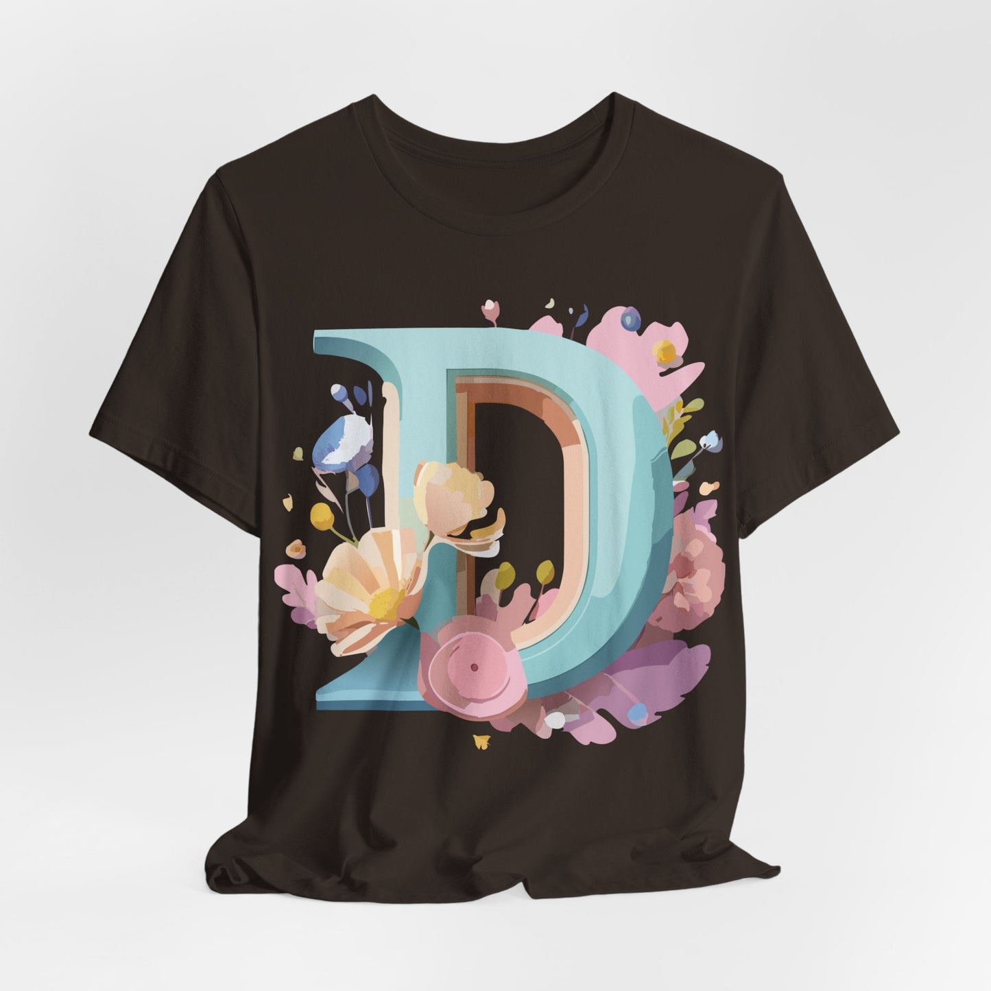 Adelpha Vintage Letter D Shirt Unisex Graphic Tee for Everyday Comfort and Style