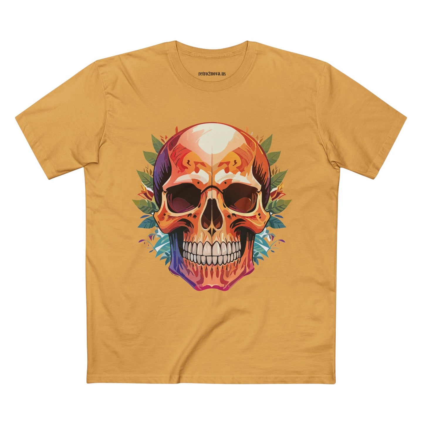 Skull Shirt And Skeleton Shirt Unisex Premium Cotton Tee Original Art Design Retro2Nova