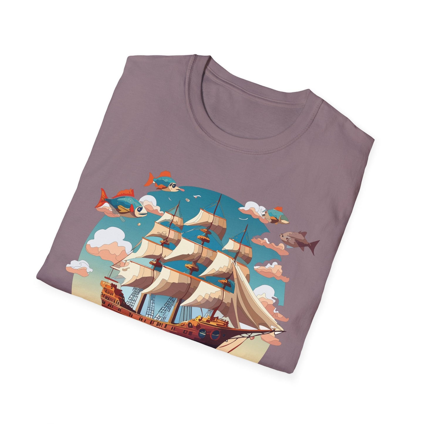 Unisex Ship T Shirts Frigate Vessel Tee By Gildan 64000 Softstyle 100 Percent Ring Spun Cotton
