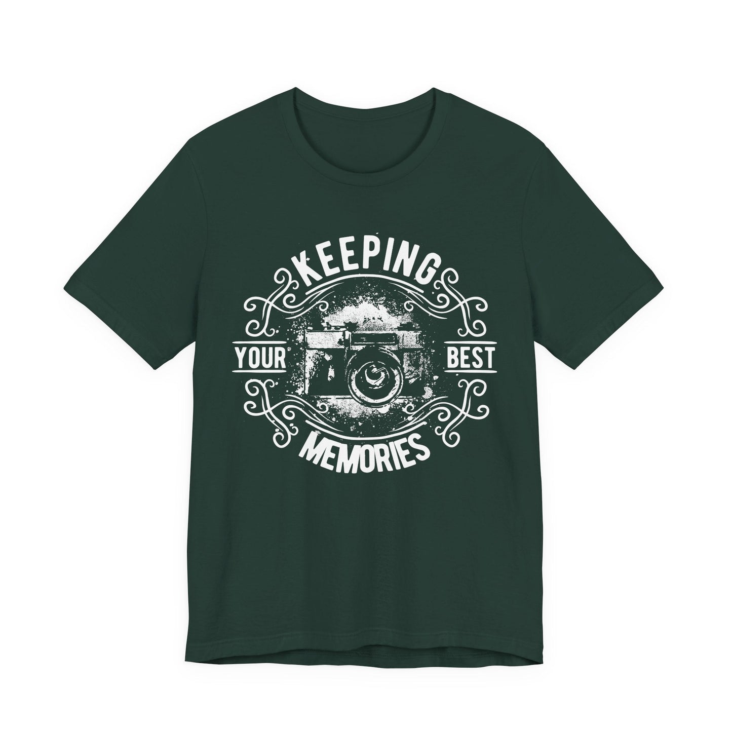 Keeping Your Best Memories T-Shirt Vintage Camera Graphic T-Shirt A-5