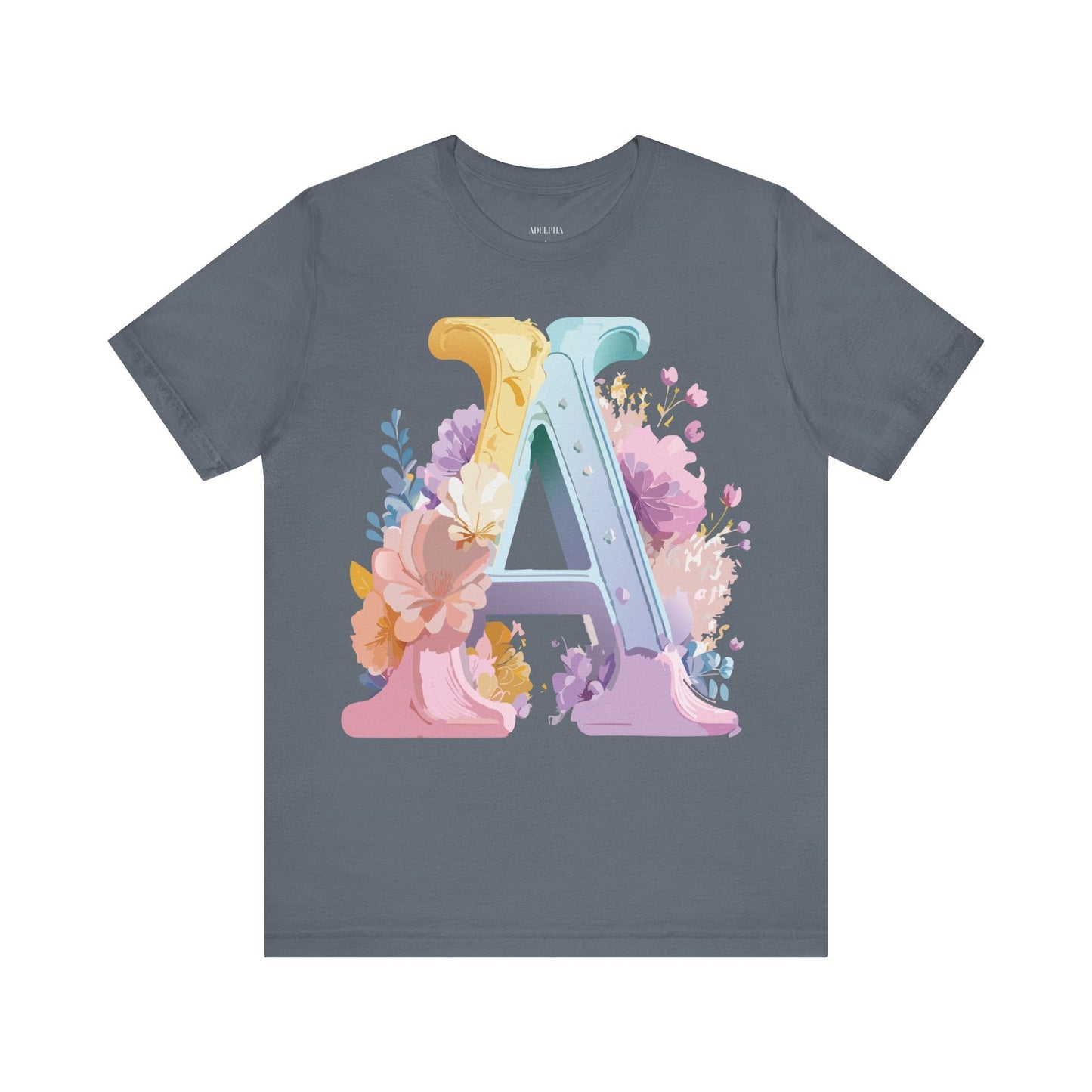 Letter A Shirt Unisex Graphic Tee With Vintage Inspired Adelpha Artwork For Everyday Wear