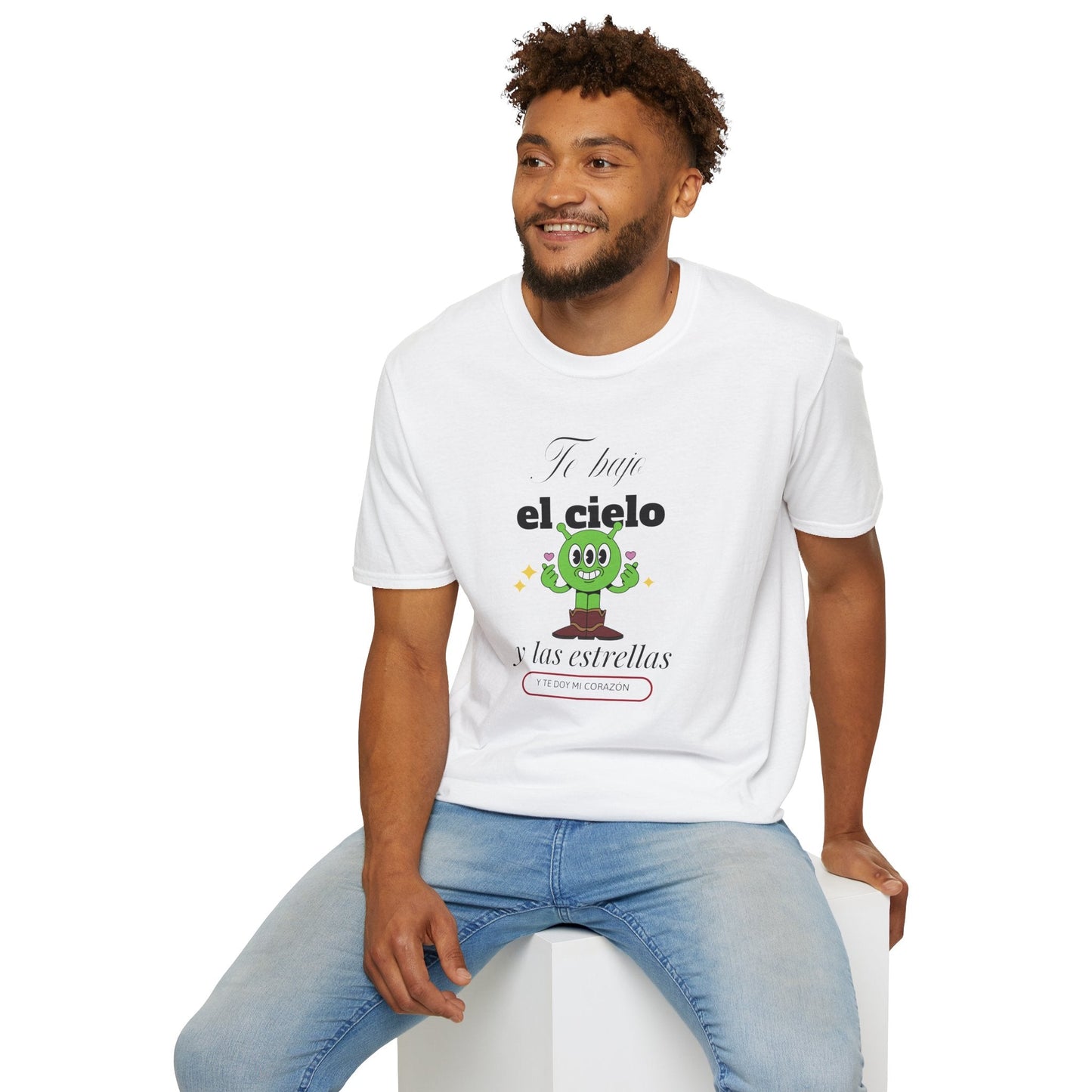 TShirt  Spanish Te llevo el cielo y las estrellas Cute Cactus Graphic