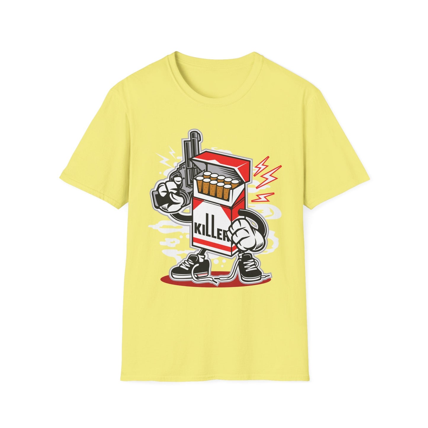 Cartoon T Shirt Animation Tee Funny Unisex Gildan Softstyle 64000 100 Percent Ring Spun Cotton