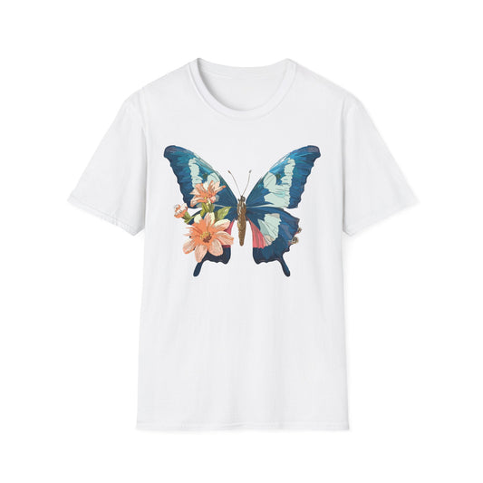 Butterfly Themed Unisex T Shirt Monarch Design Softstyle 64000 100 Cotton Tee For Everyday Comfort