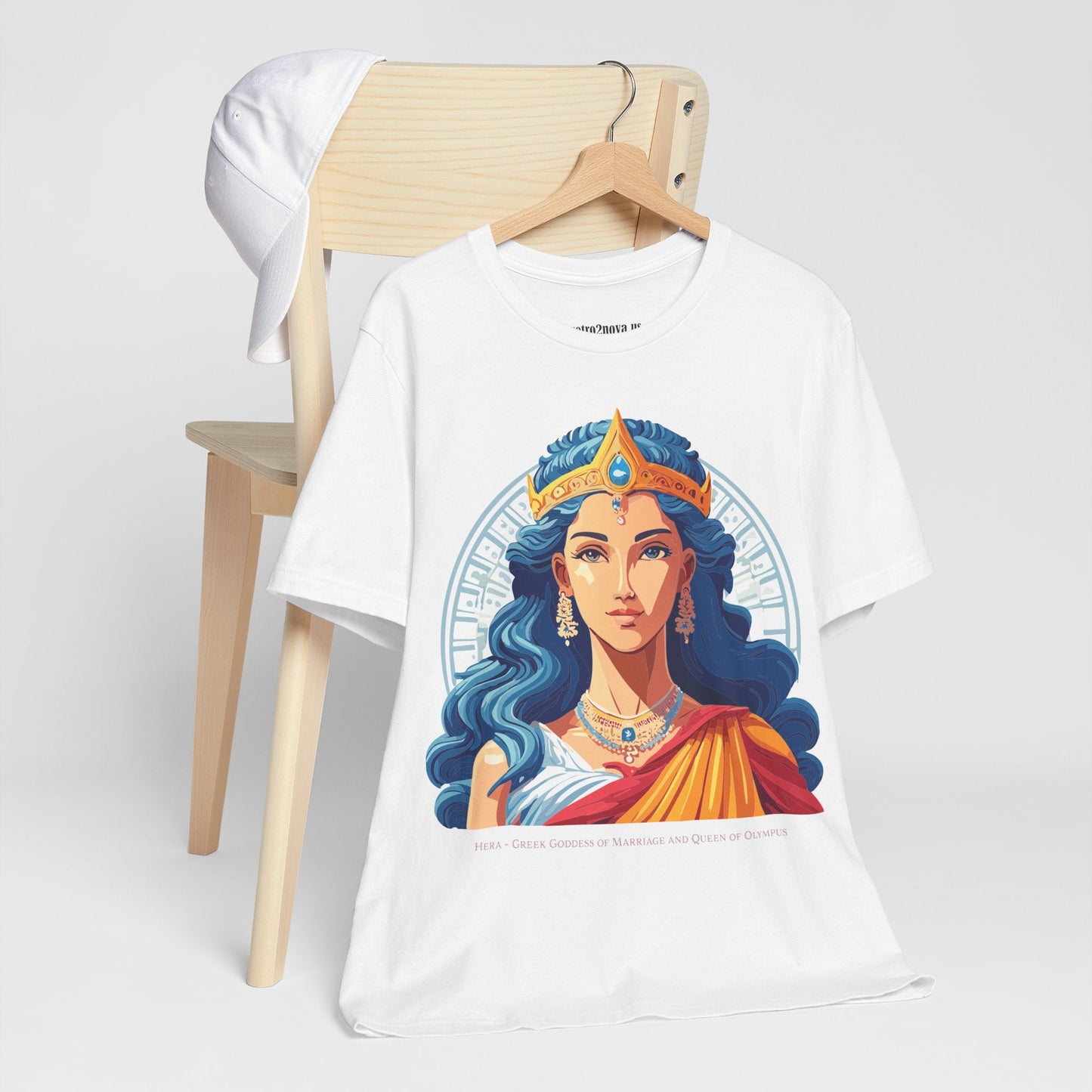 Hera Goddess Shirt Unisex Graphic Cotton Tee With Original Retro2Nova Artwork Soft Vintage Inspired