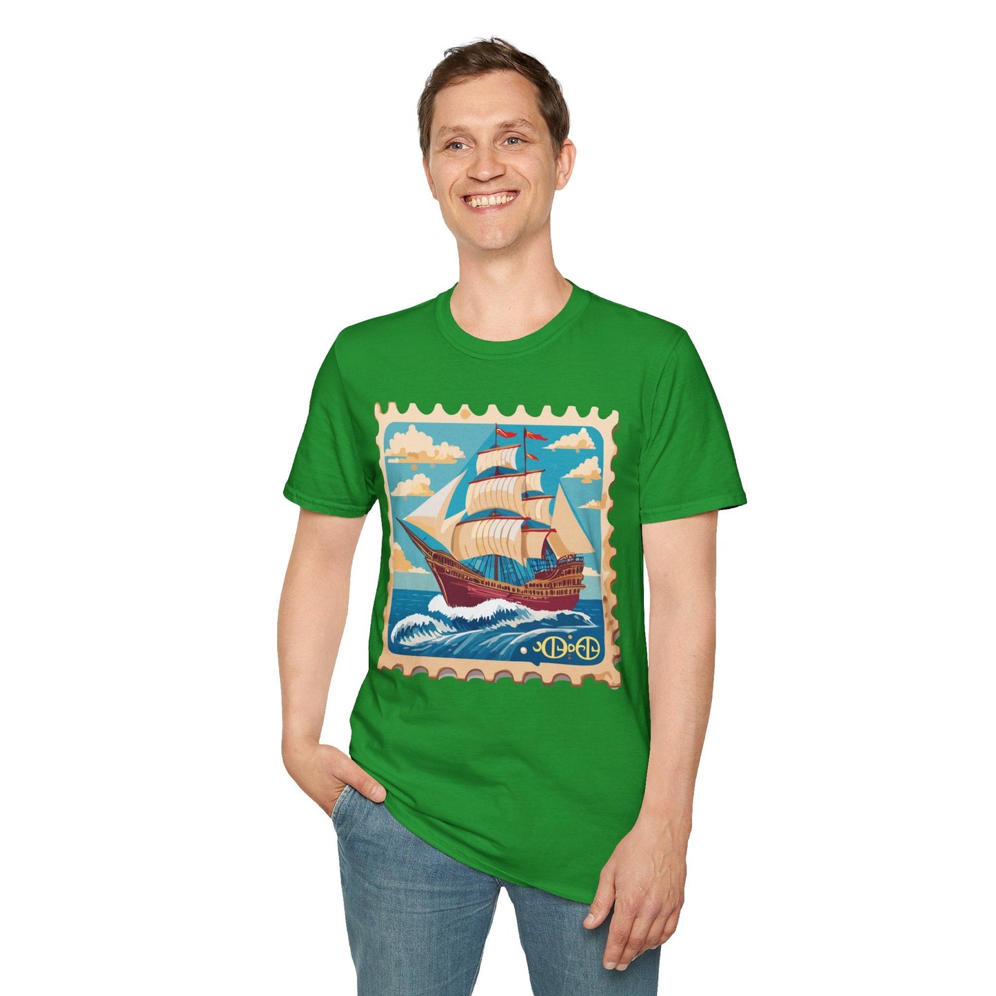 Ship T Shirts Frigate Vessel Tee Unisex Softstyle Gildan 64000 100 Percent Cotton