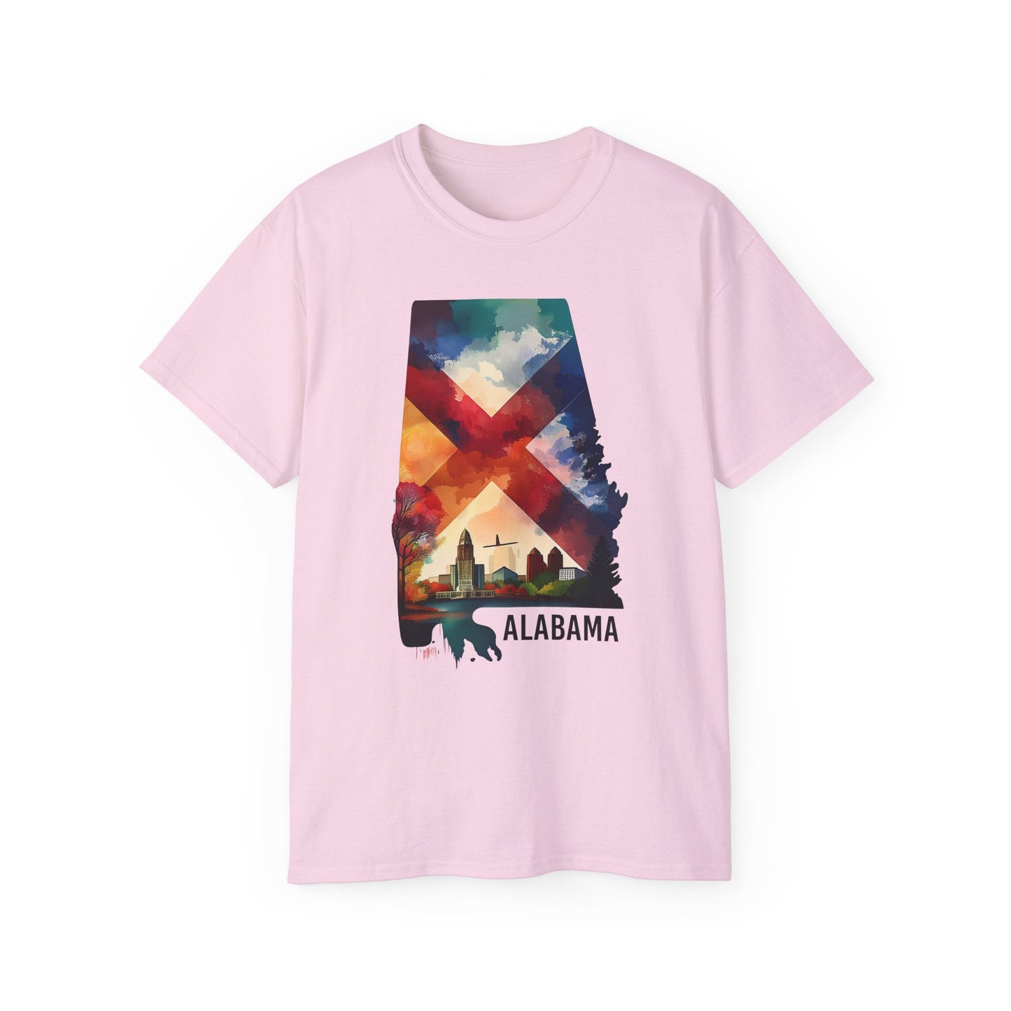 Alabama Graphic Unisex 100 Cotton T‑Shirt 1