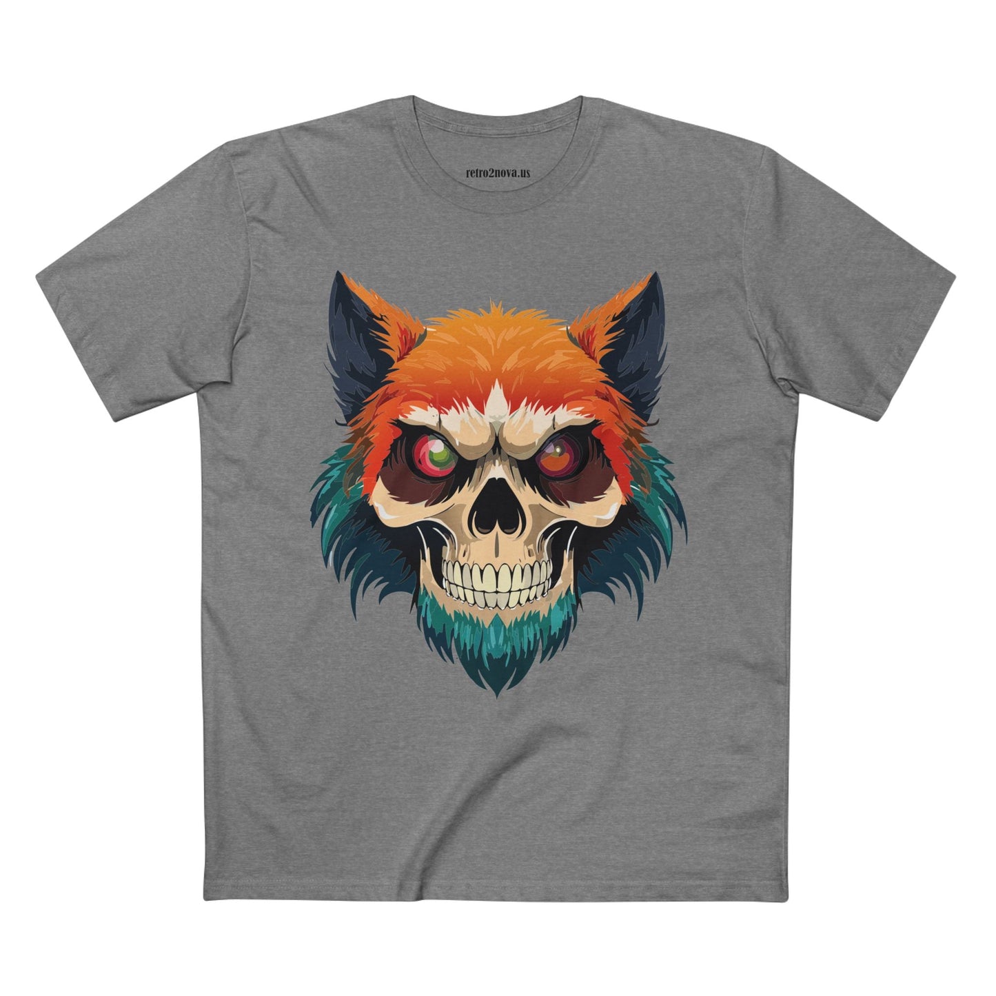 Skull Shirt Unisex Skeleton Tee Original Art By Retro2Nova Premium Cotton Tee Art Collection