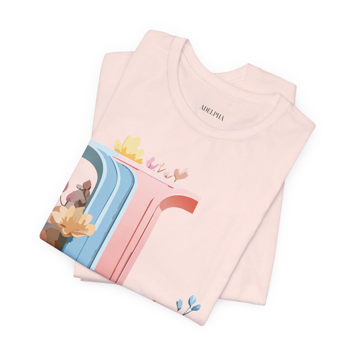 Letter L Shirt Graphic Tee Unisex Short Sleeve Vintage Inspired Artwork Adelpha Premium