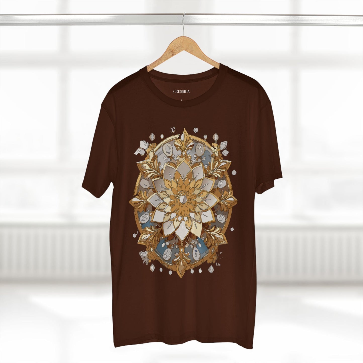 Floral Graphic T-Shirt Unisex 100 Cotton Art Design with Antique Flowers Tee 21
