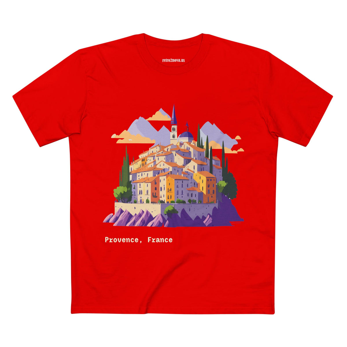 Provence France Village Illustration Tee | Travel Souvenir Shirt