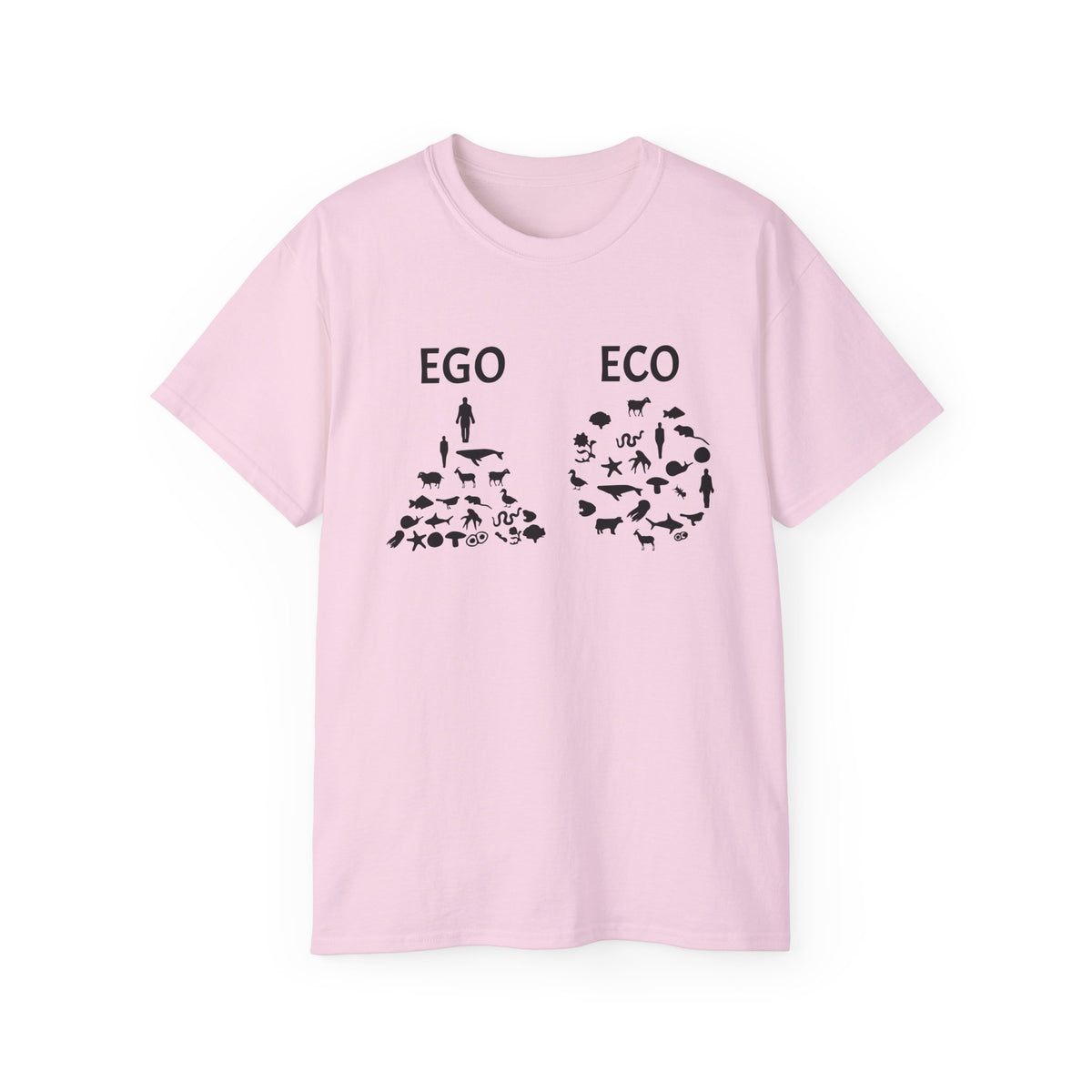 EGO vs ECO graphic tee | Environmental conservation shirt