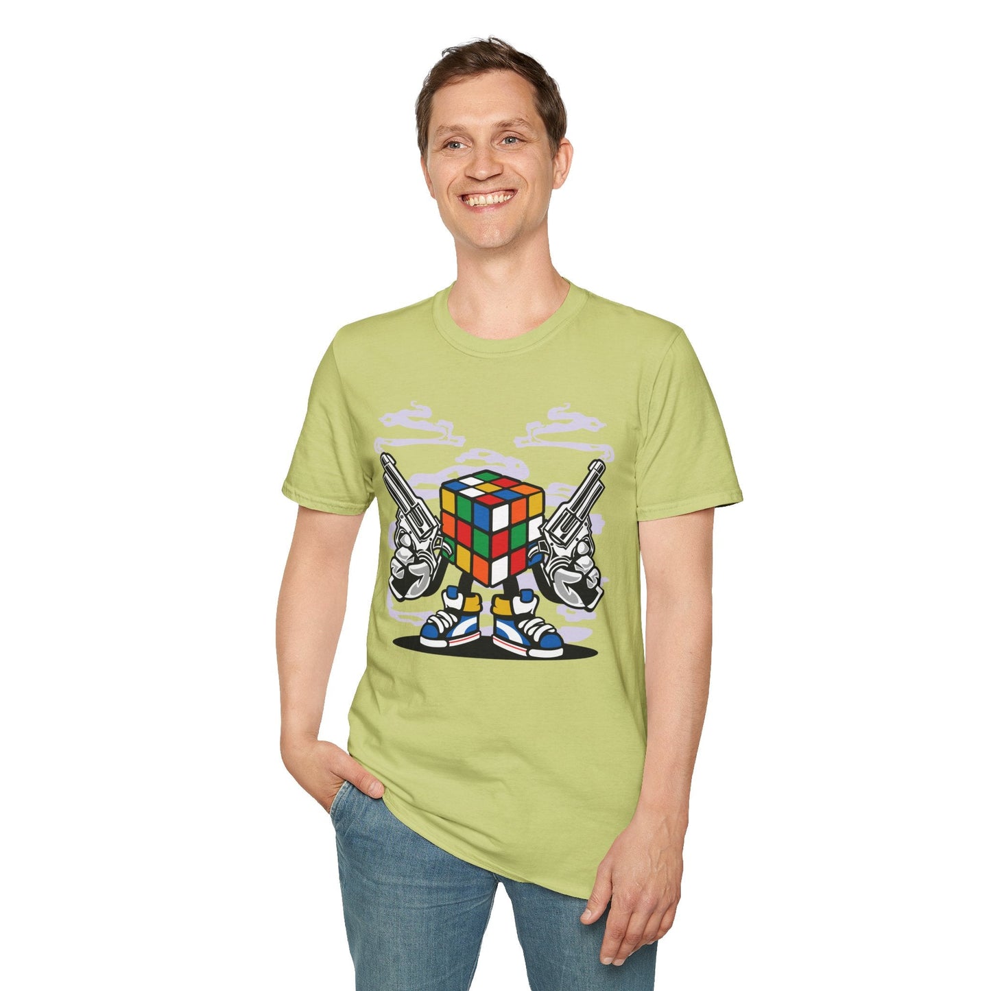 Cartoon Animation Funny T Shirt Gildan Softstyle 64000 Unisex Short Sleeve Cotton Tee